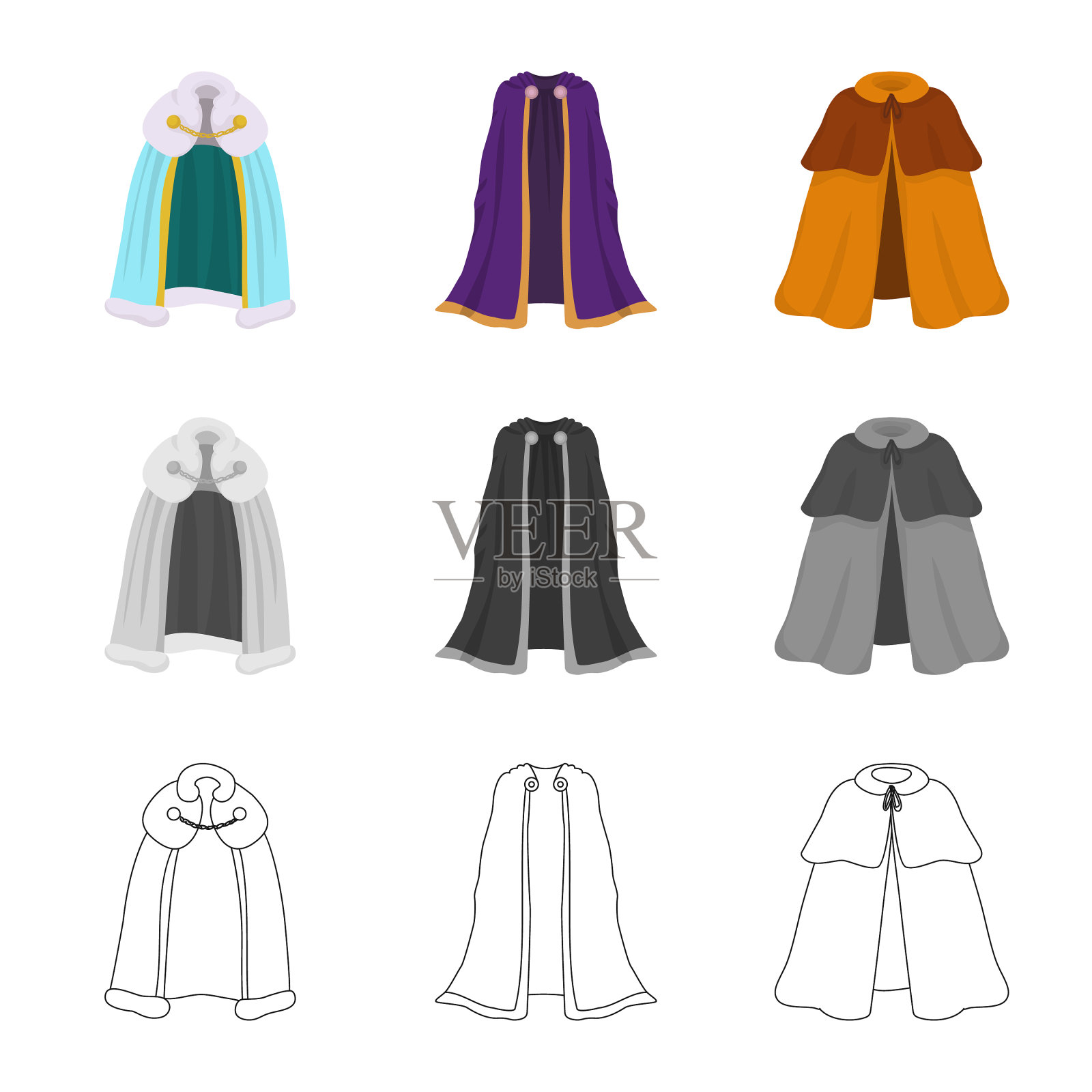 面料服装标识插画图片素材