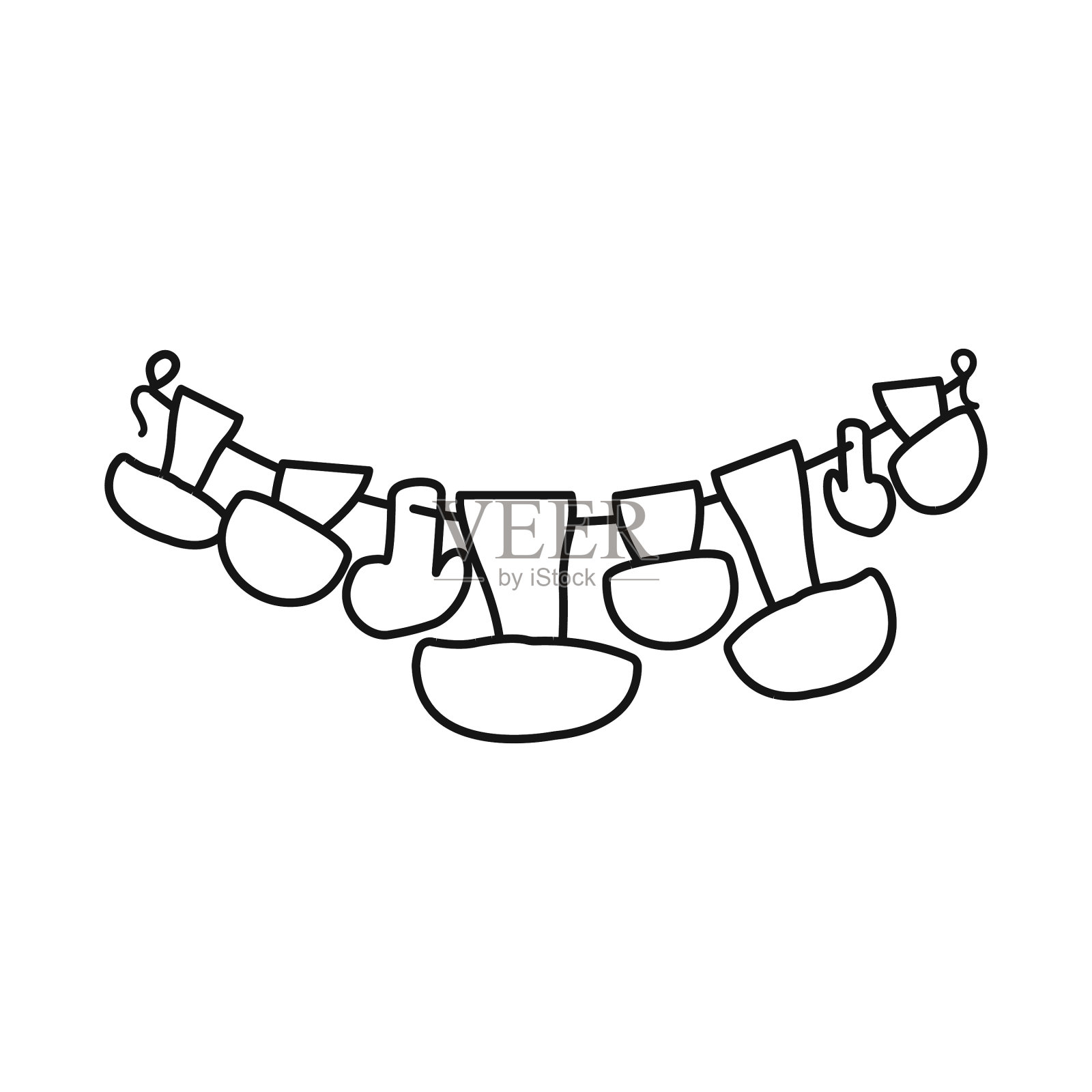 蘑菇和干商标插画图片素材