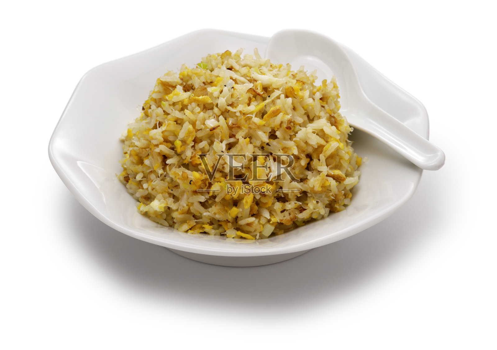 蟹肉炒饭，中国菜照片摄影图片