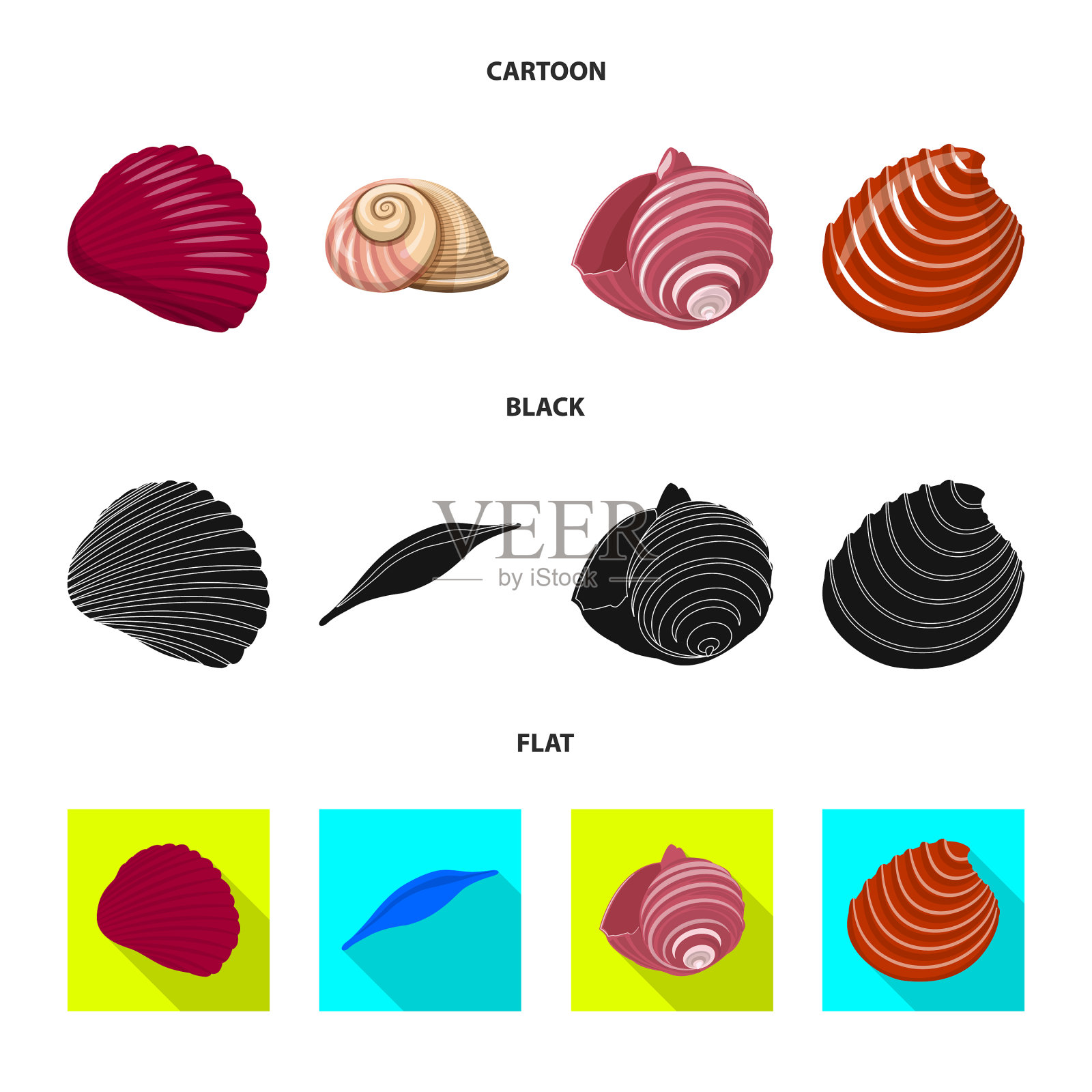 动物及装饰标志插画图片素材