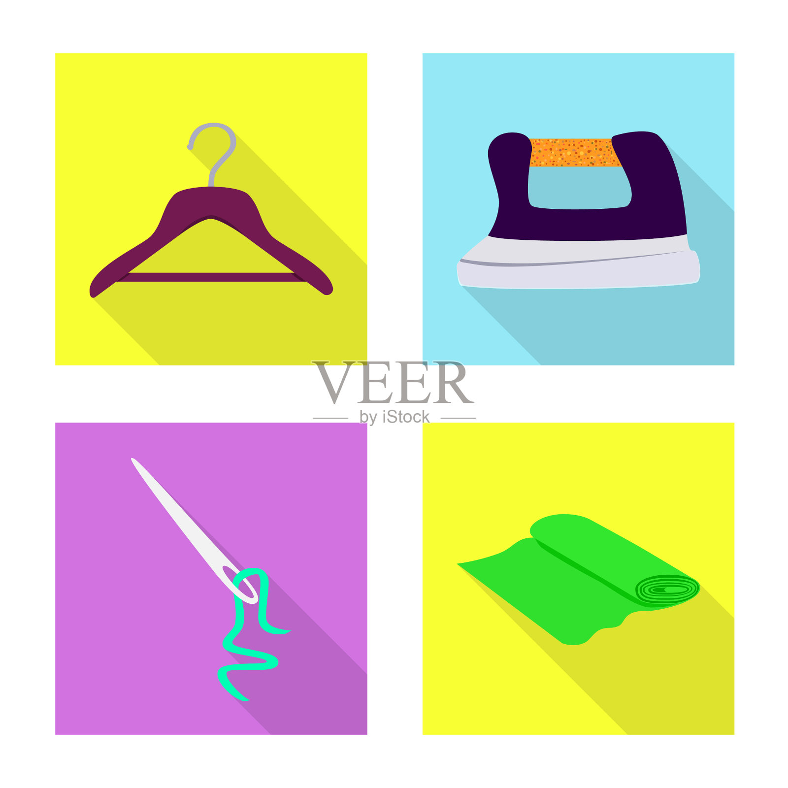 设计工艺和手工符号集图标素材