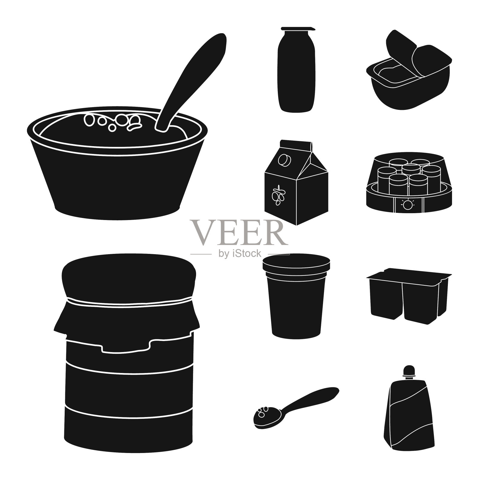 营养和农场标志插画图片素材