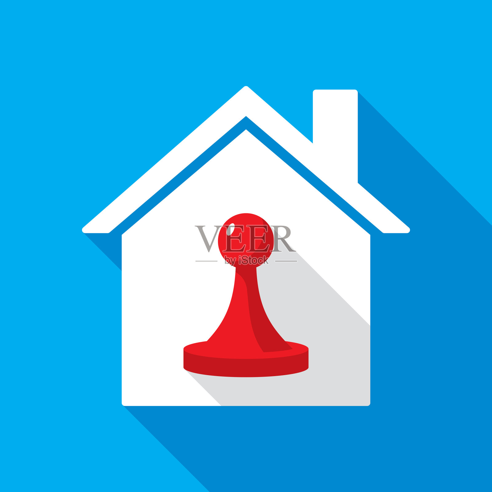 房子棋盘游戏片图标公寓插画图片素材