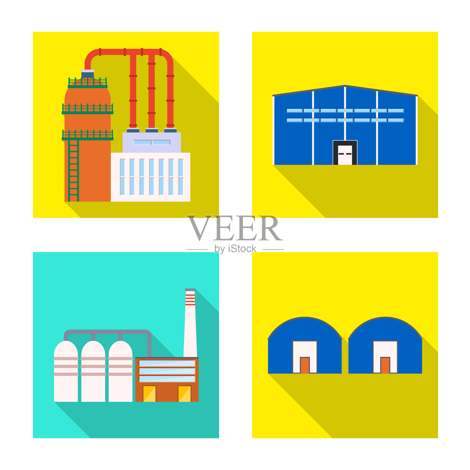 设计建筑和技术标志插画图片素材