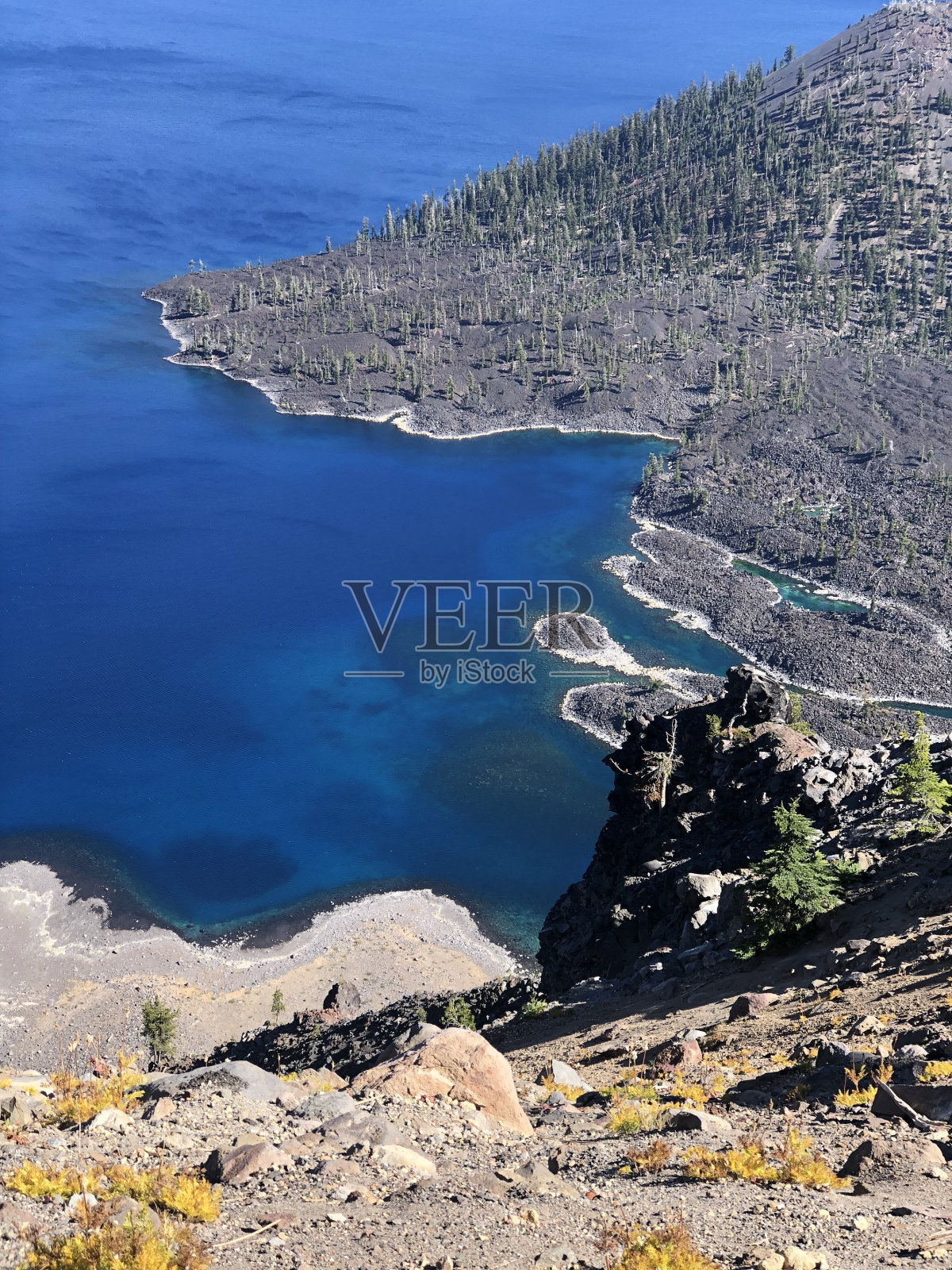 火山口湖国家公园，俄勒冈州照片摄影图片