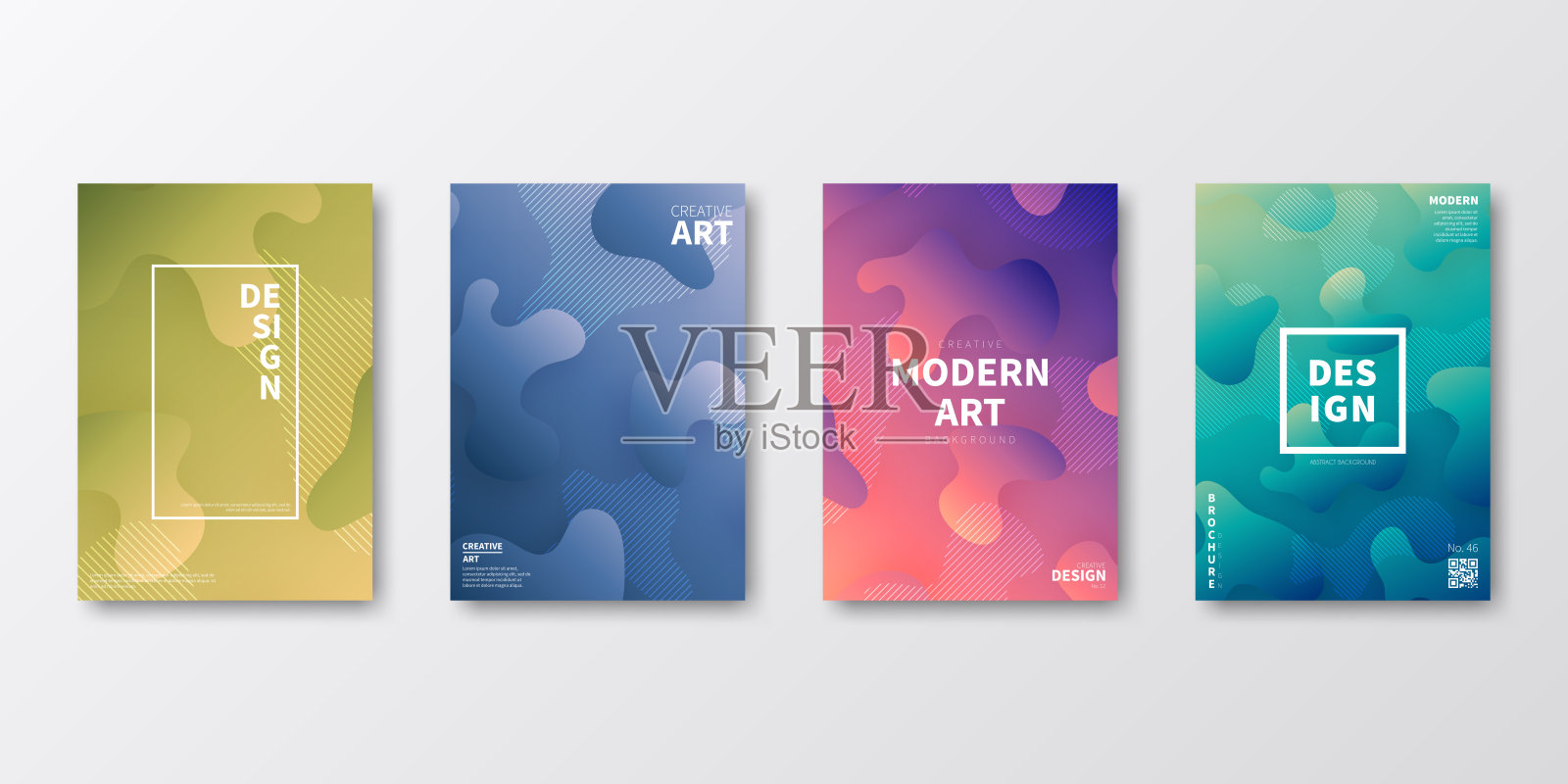 宣传册模板布局，封面设计，商业年度报告，传单，杂志设计模板素材