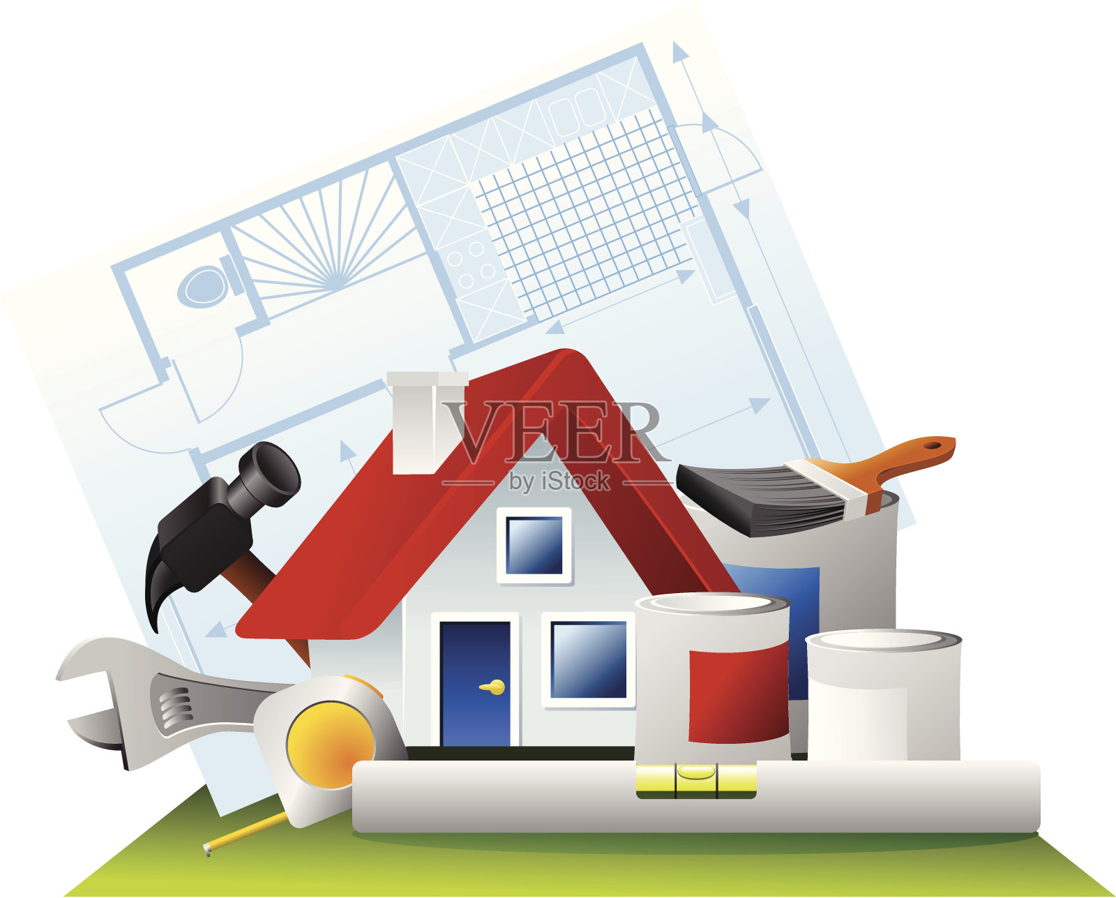 家居装饰插画图片素材