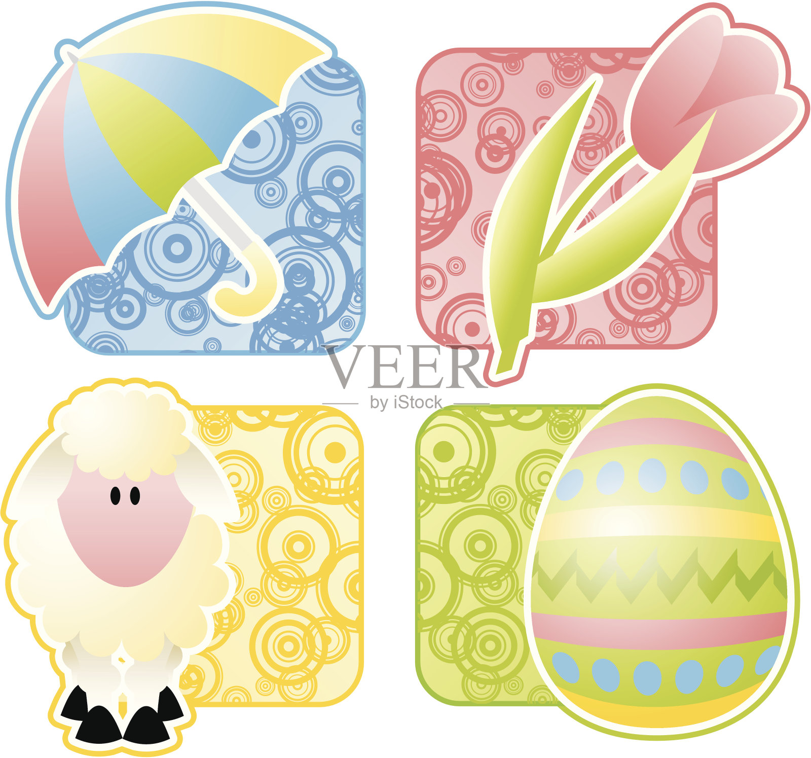 弹簧元件插画图片素材