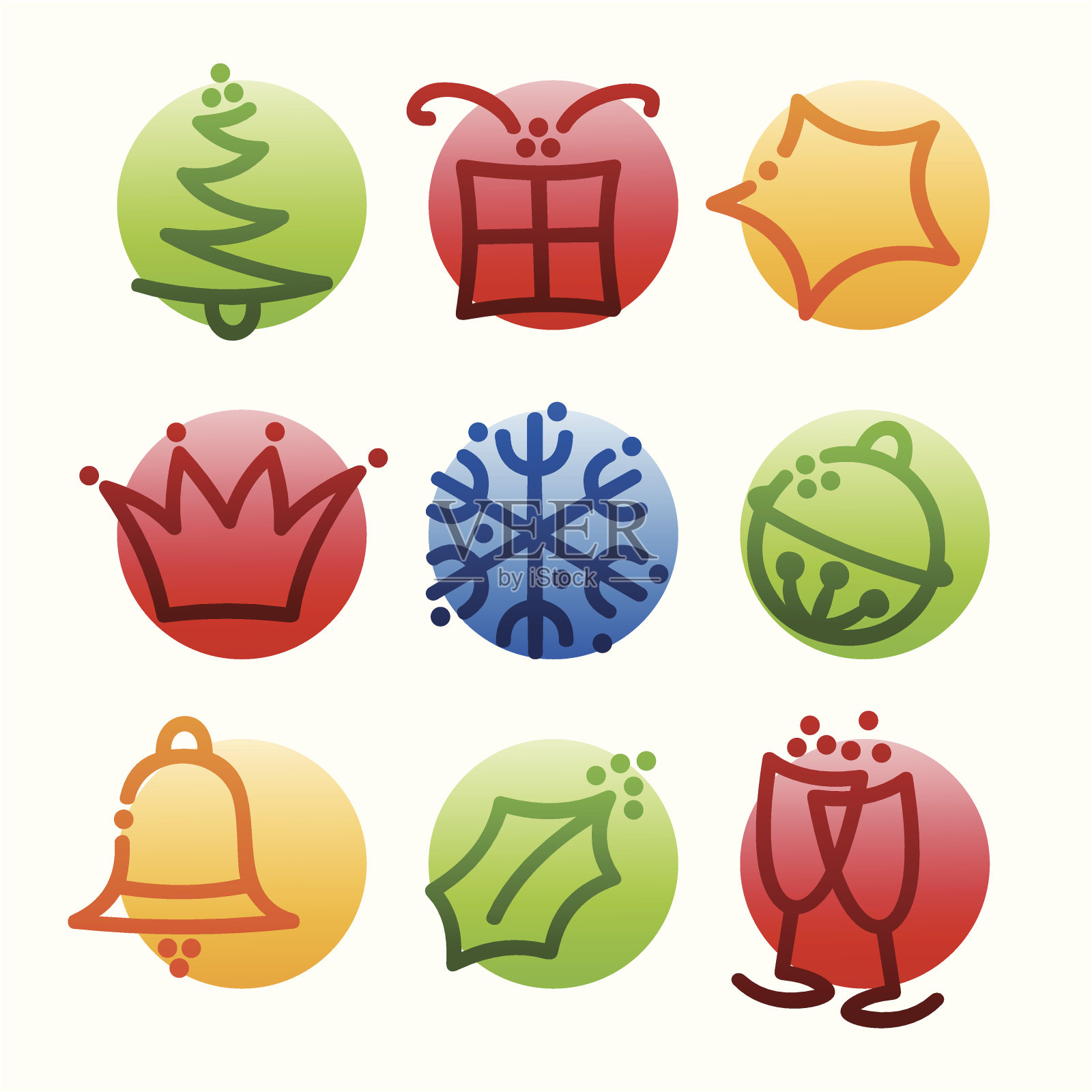 圣诞节来说插画图片素材