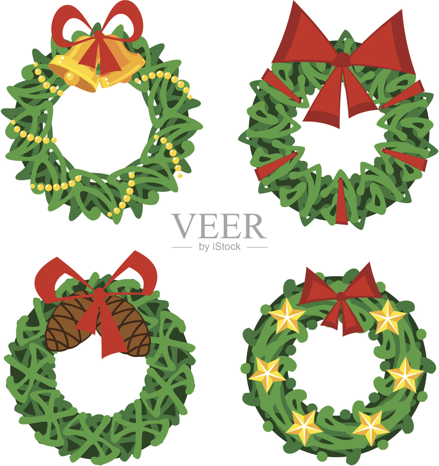 花环插画图片素材