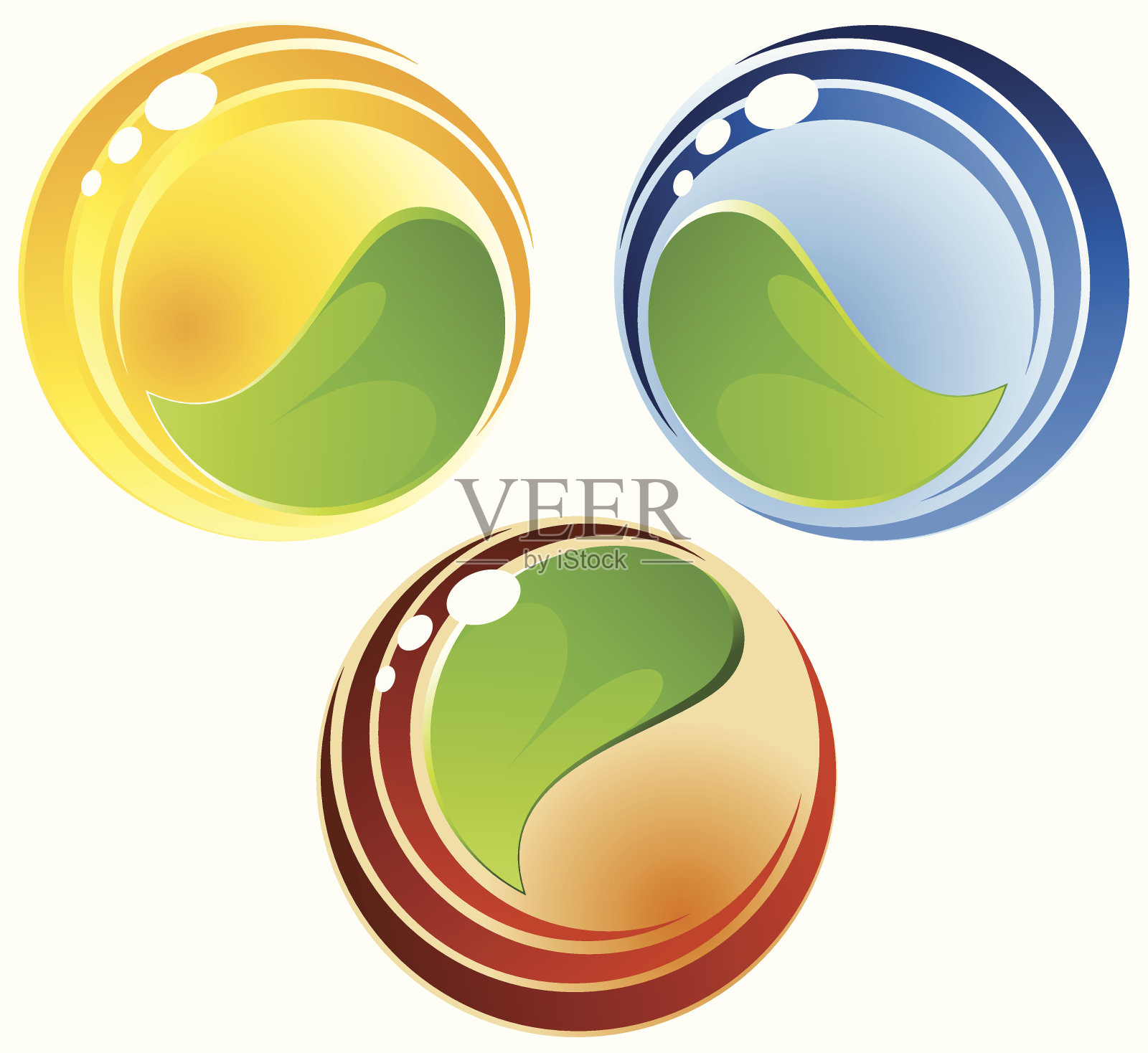 生长是阳光、水和土地。插画图片素材