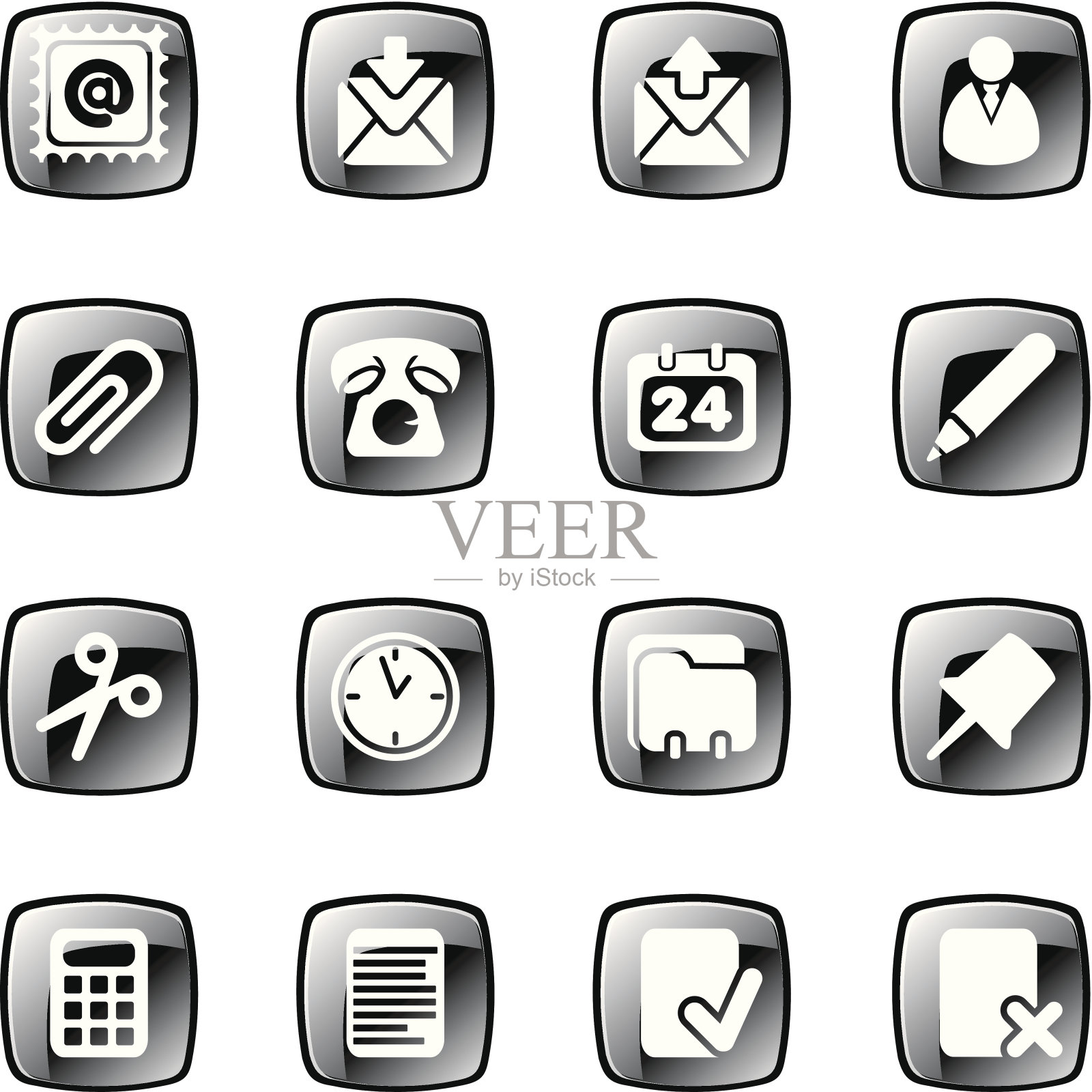 广场办公室图标图标素材