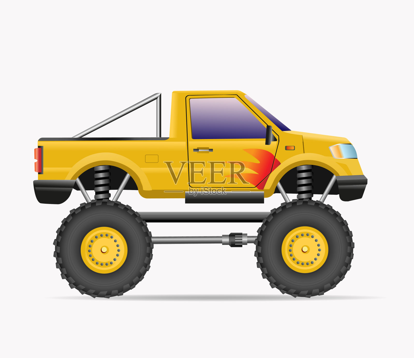 怪物卡车插画图片素材