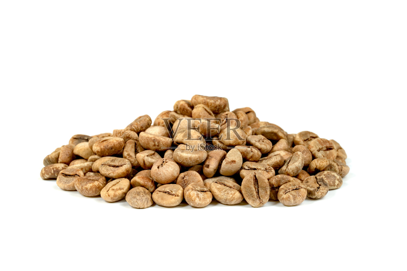 咖啡豆被隔离在白色的背景上照片摄影图片