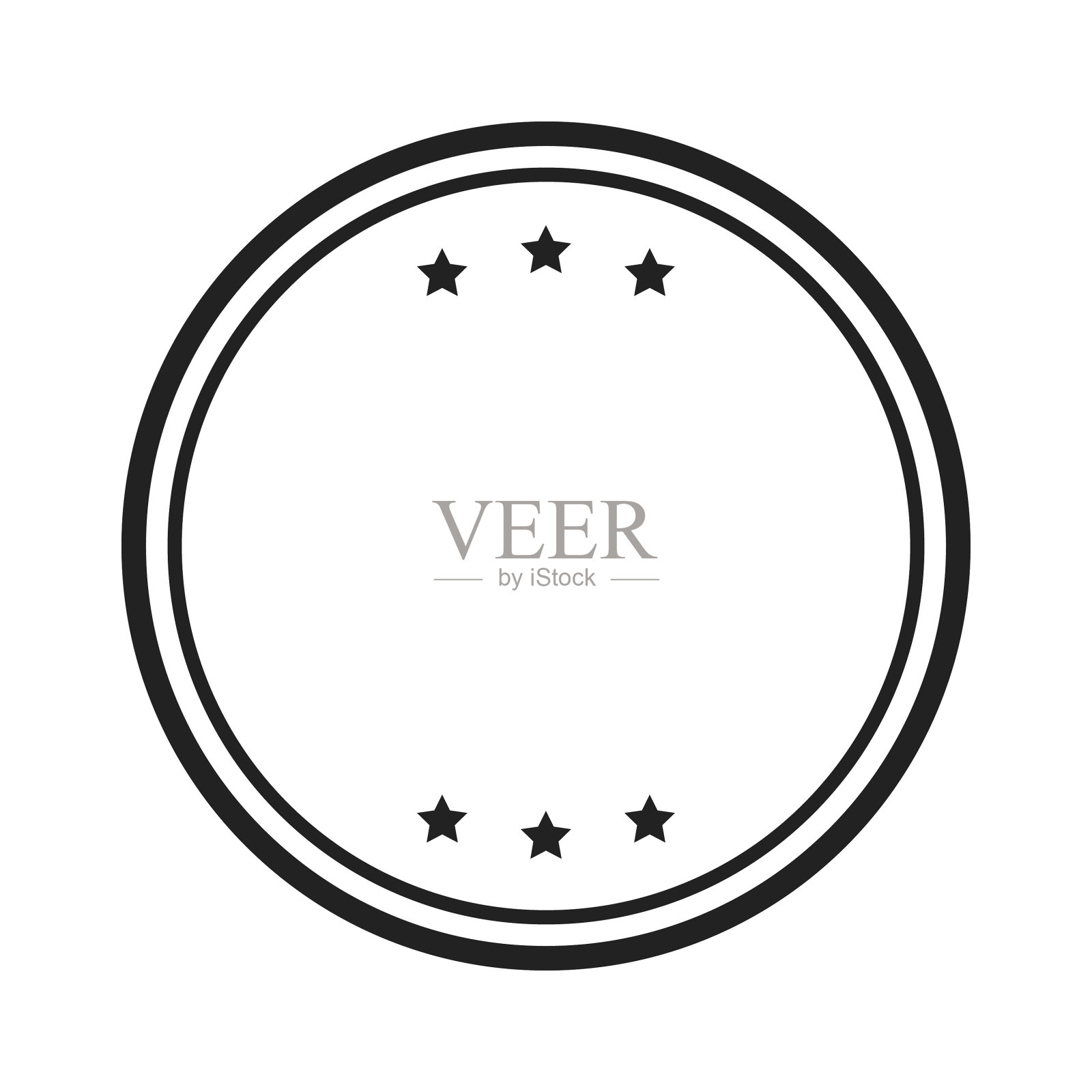 用星星圈标签模板插画图片素材