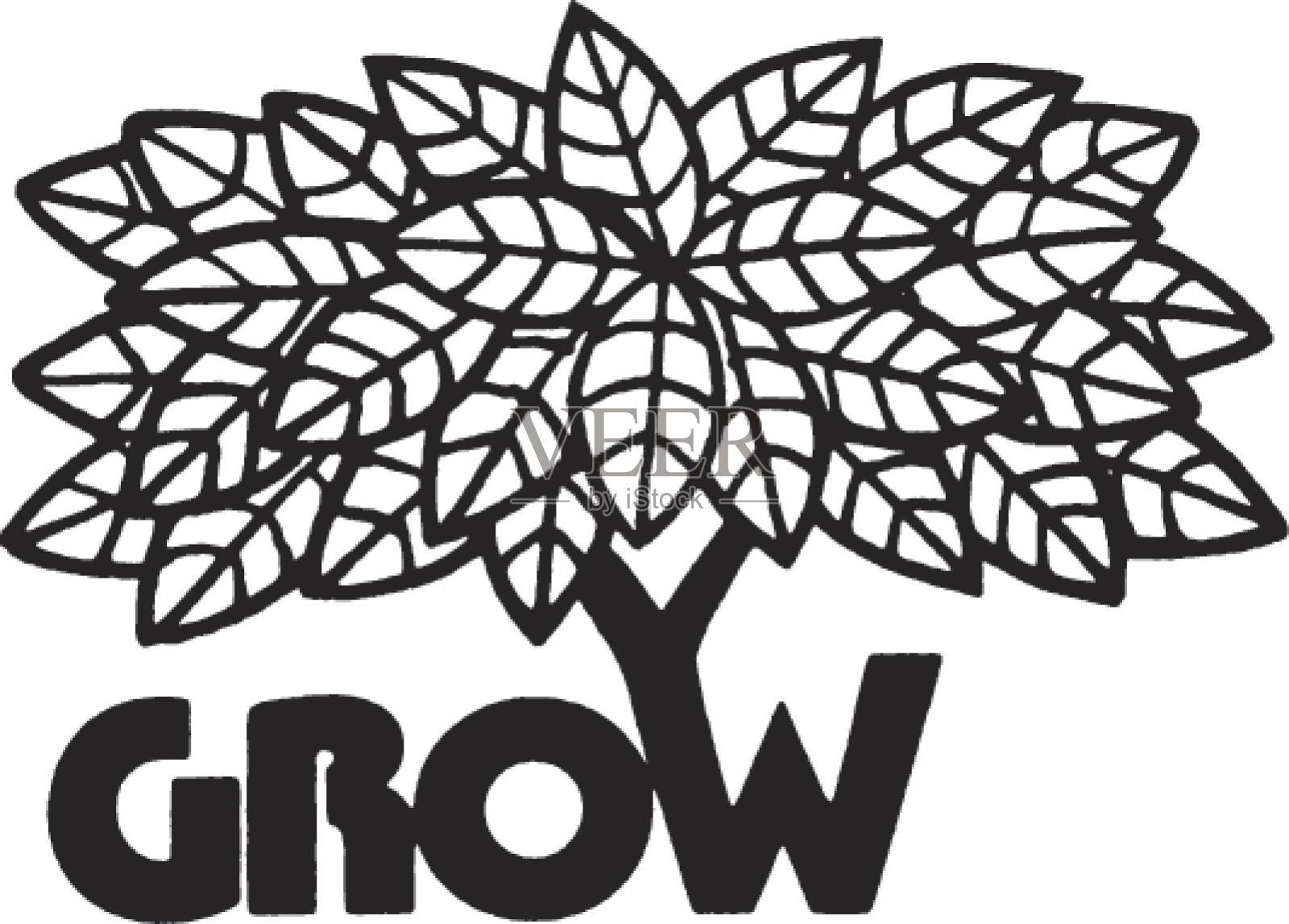 成长插画图片素材