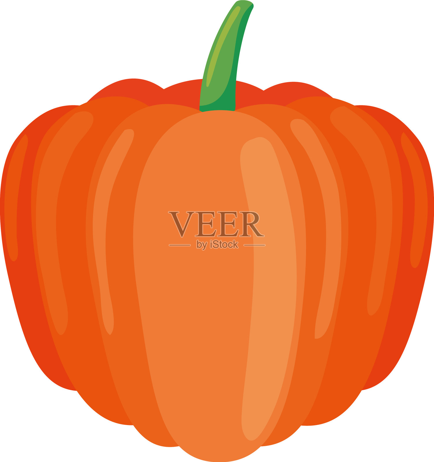 南瓜蔬菜图标孤立设计元素图片