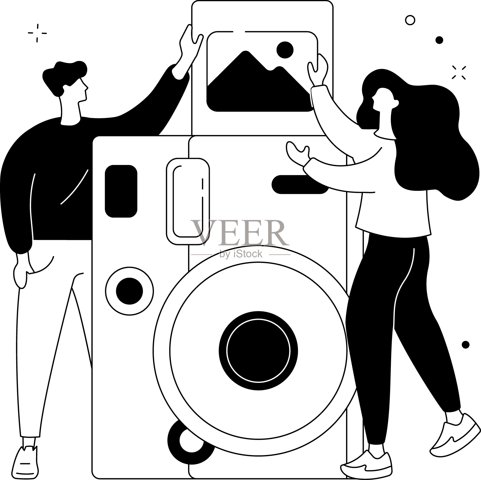 摄影工作坊抽象概念设计元素图片