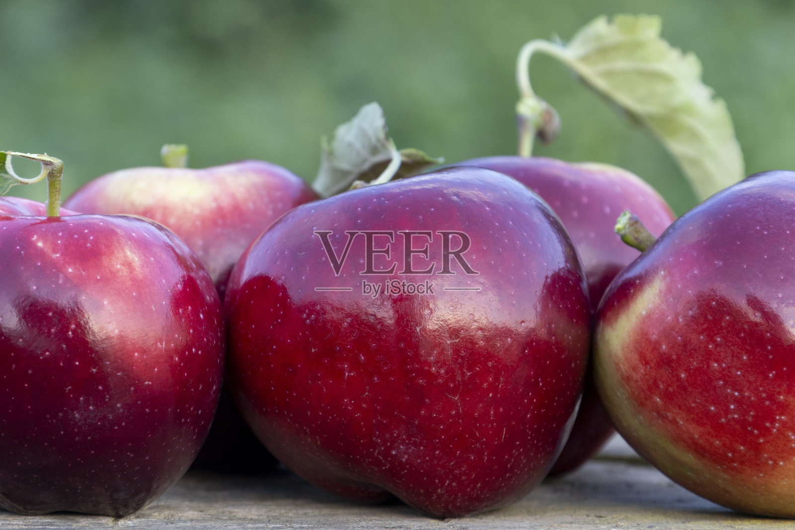 红苹果在黑板上。模糊的背景。照片摄影图片