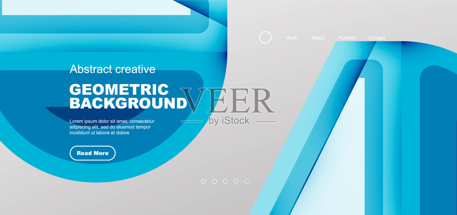 三角形，圆形和线条最小的背景插画图片素材