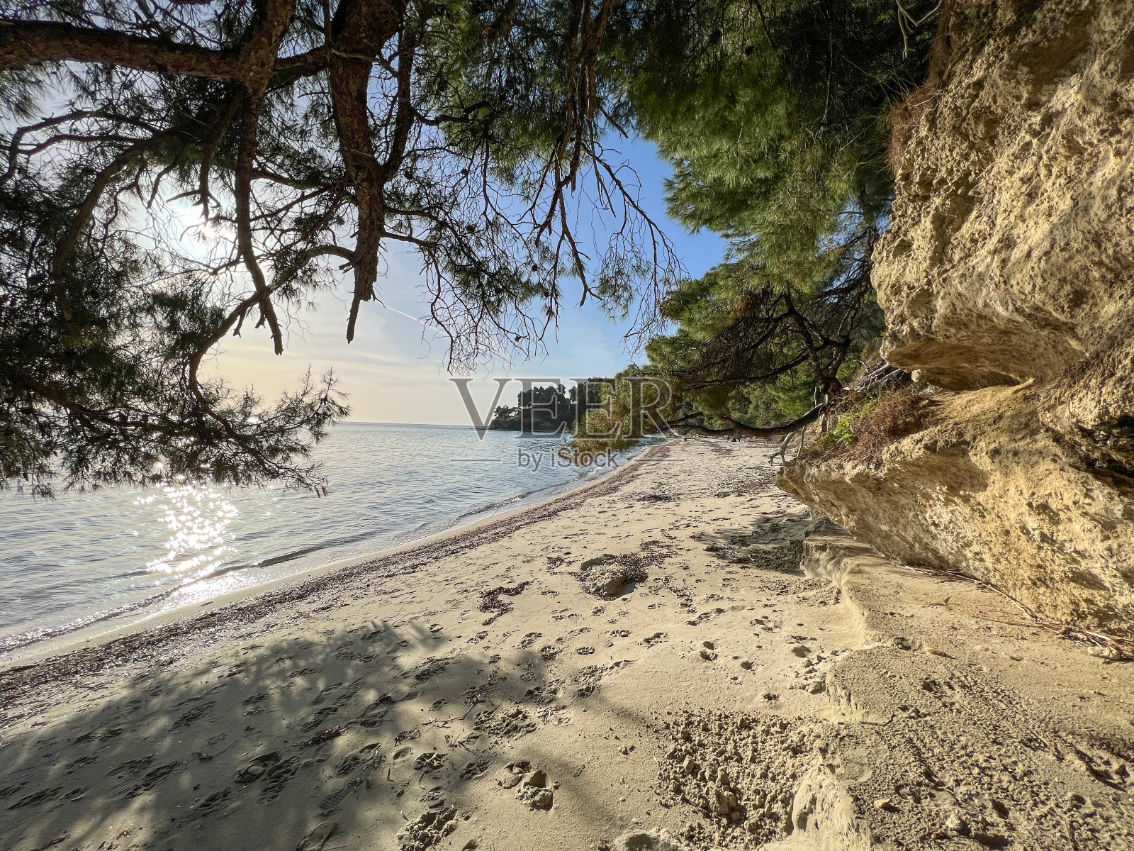 美丽的沙滩照片摄影图片