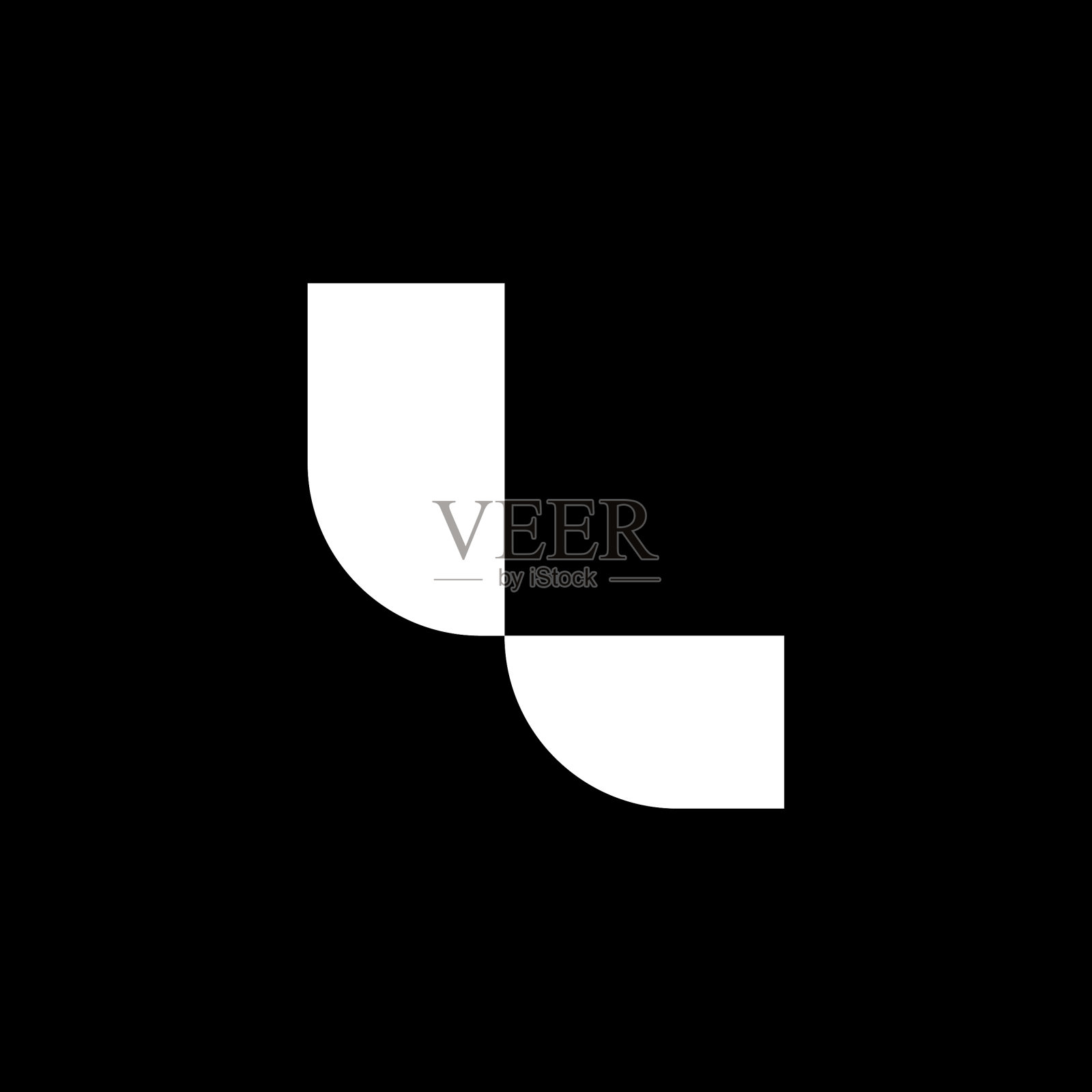 L字标志套装插画图片素材