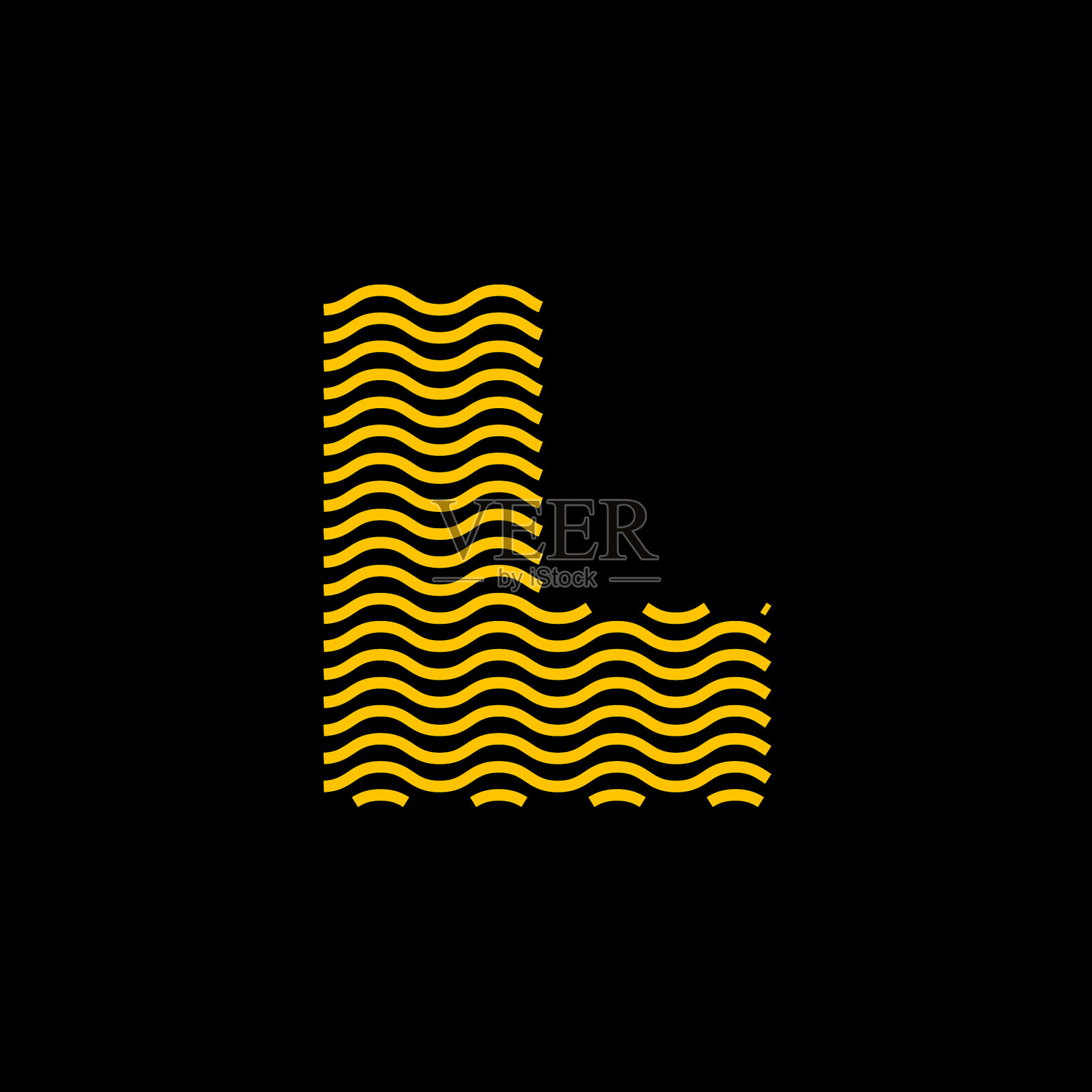 L字标志套装插画图片素材