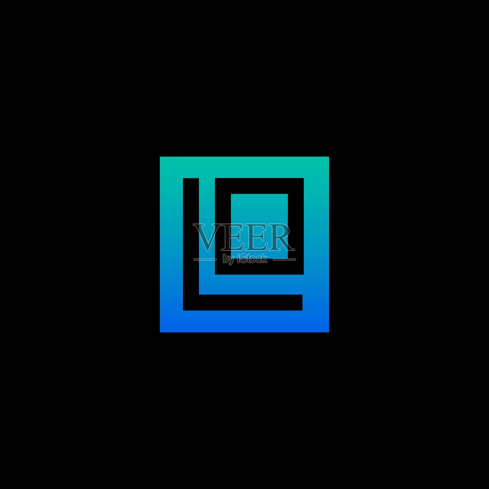 L字标志套装插画图片素材