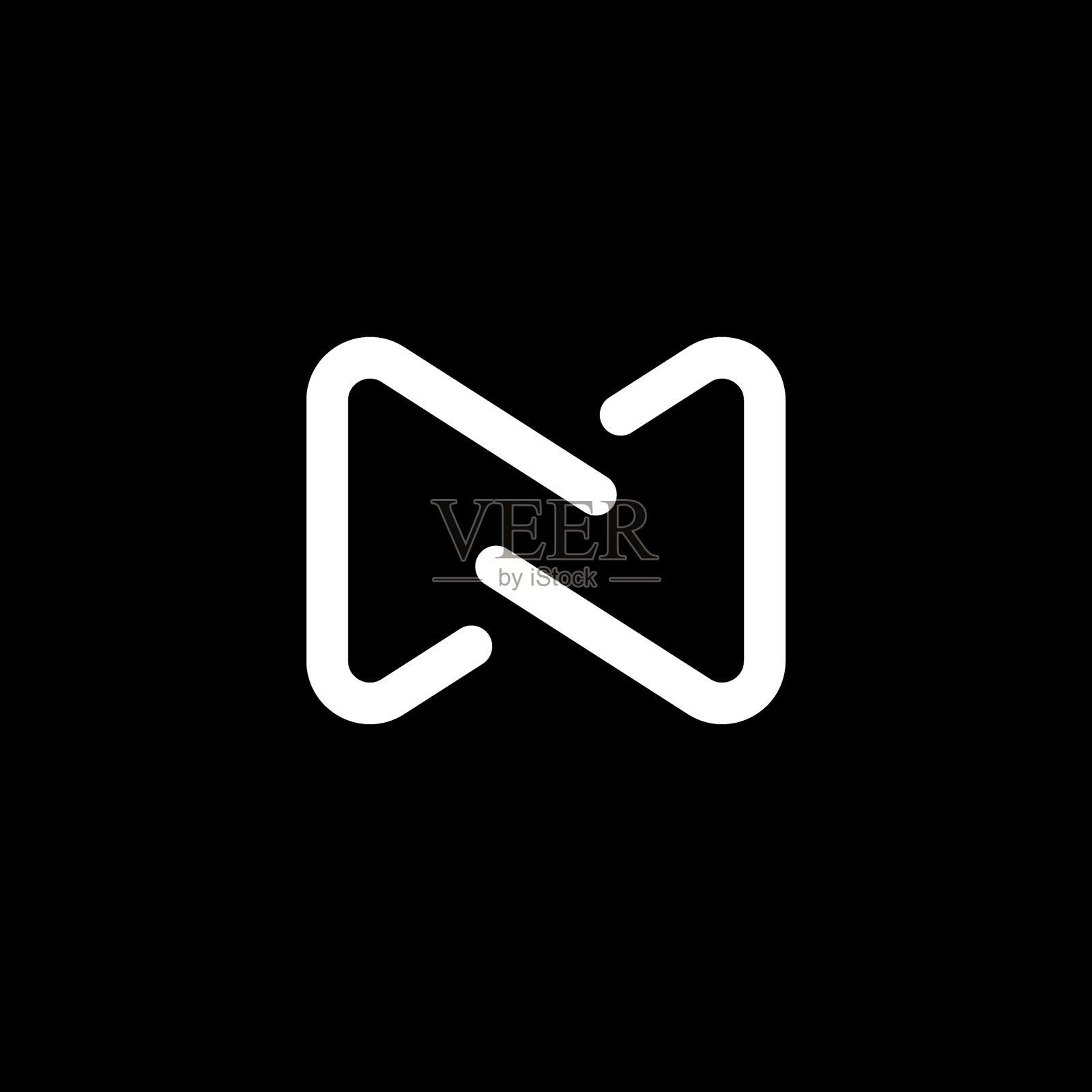 字母N标志插画图片素材