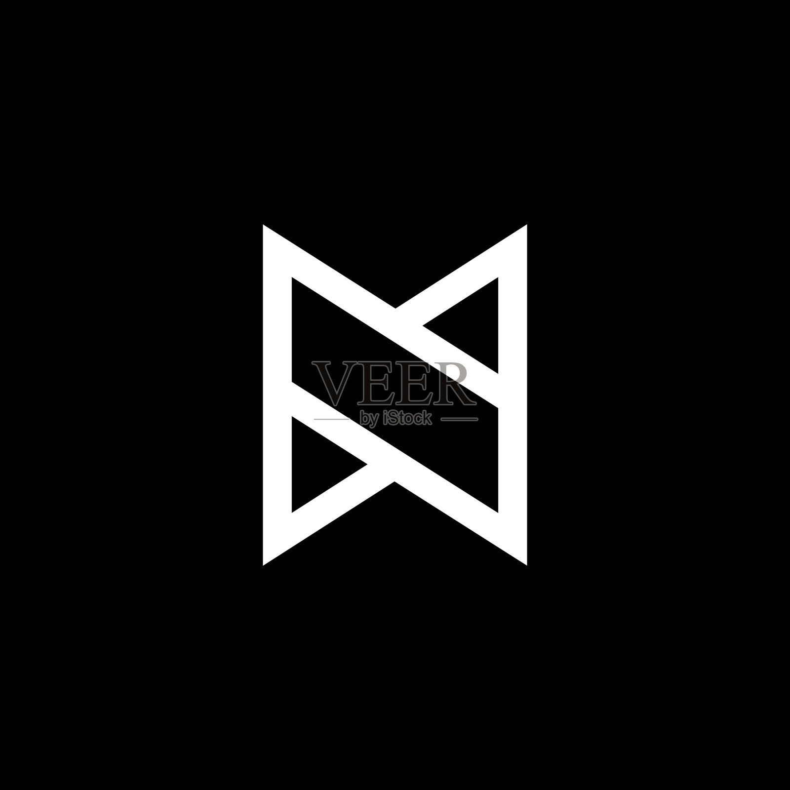 字母N标志插画图片素材