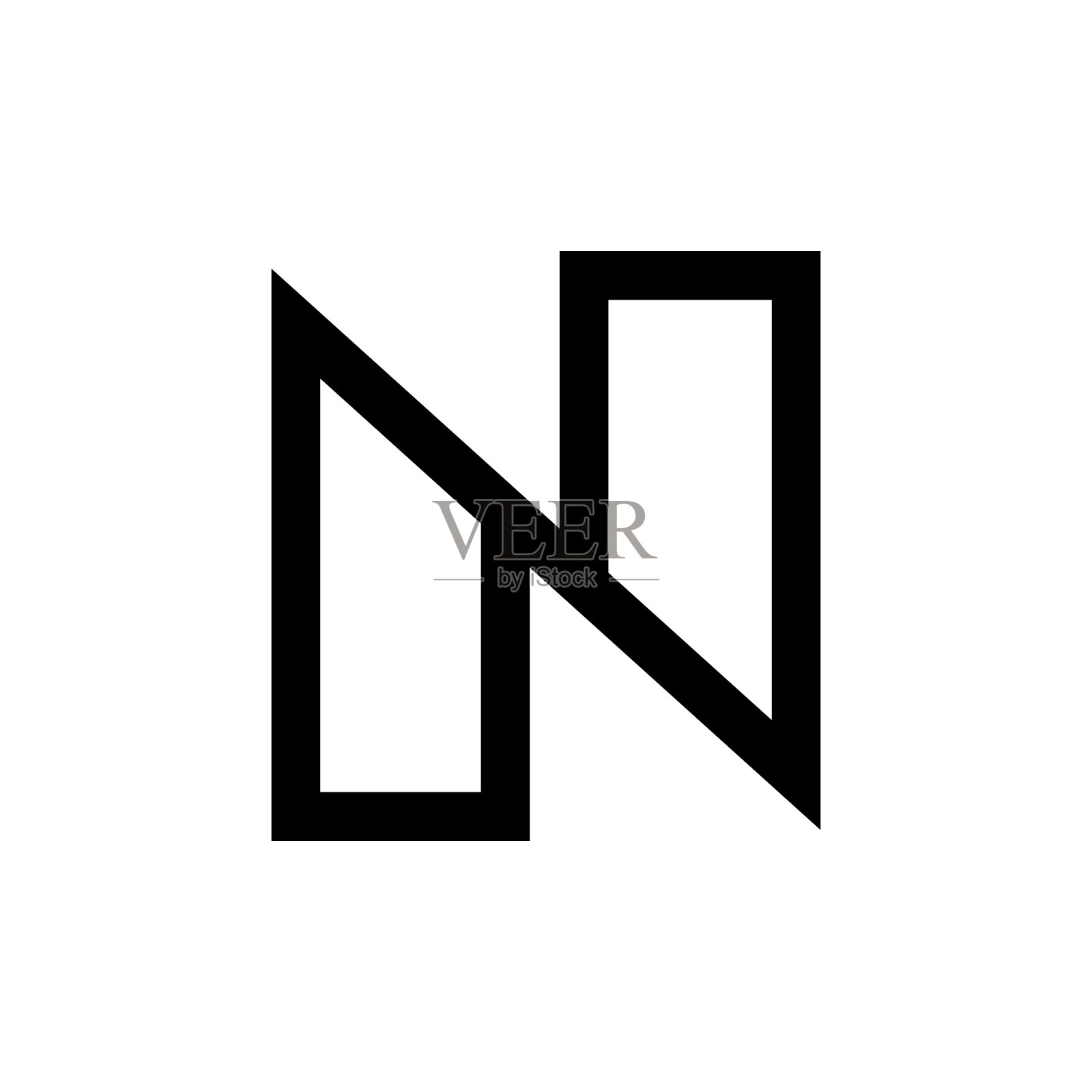 字母N标志插画图片素材