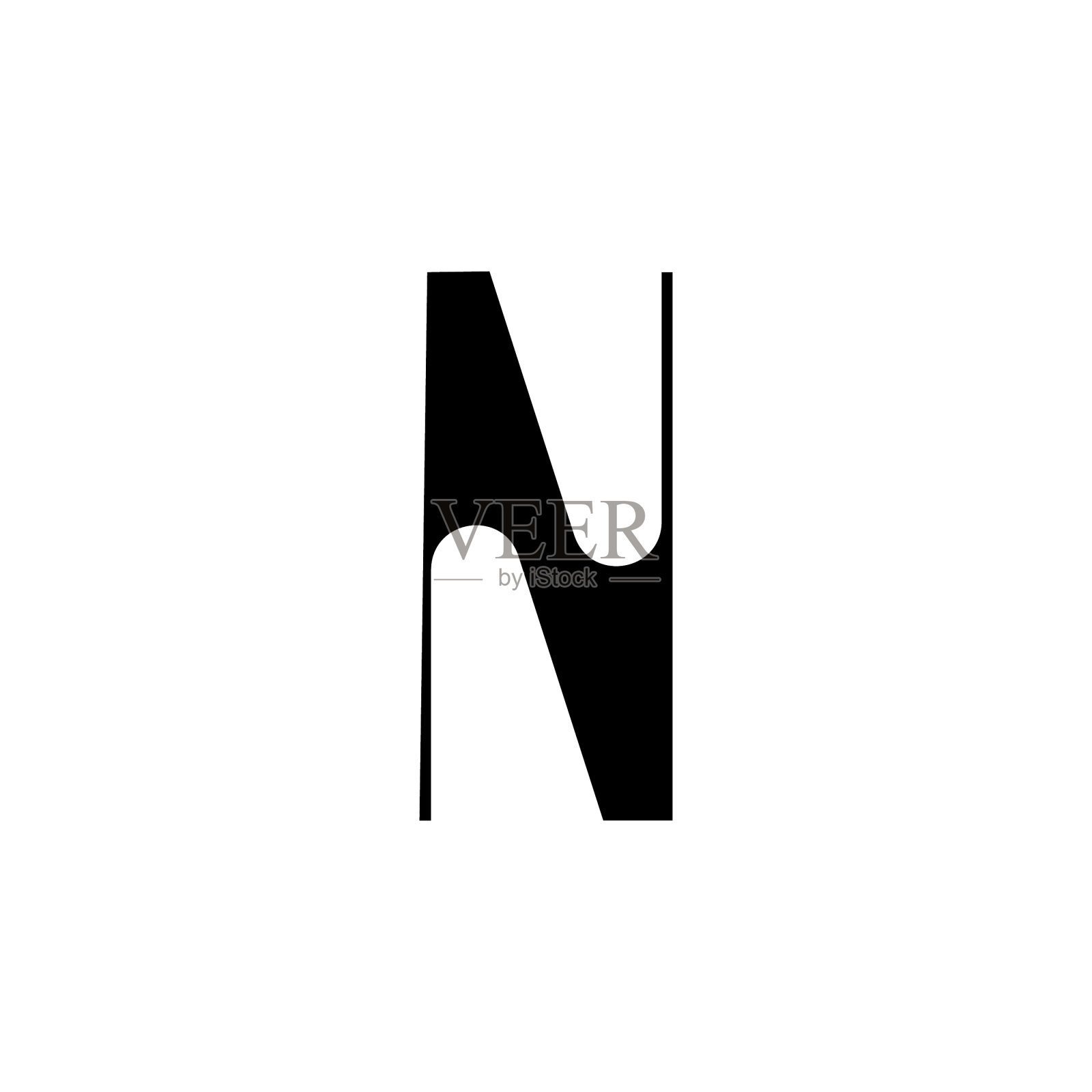 字母N标志插画图片素材