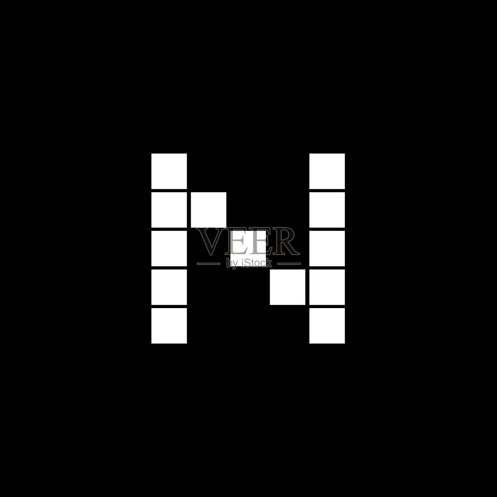 字母N标志插画图片素材