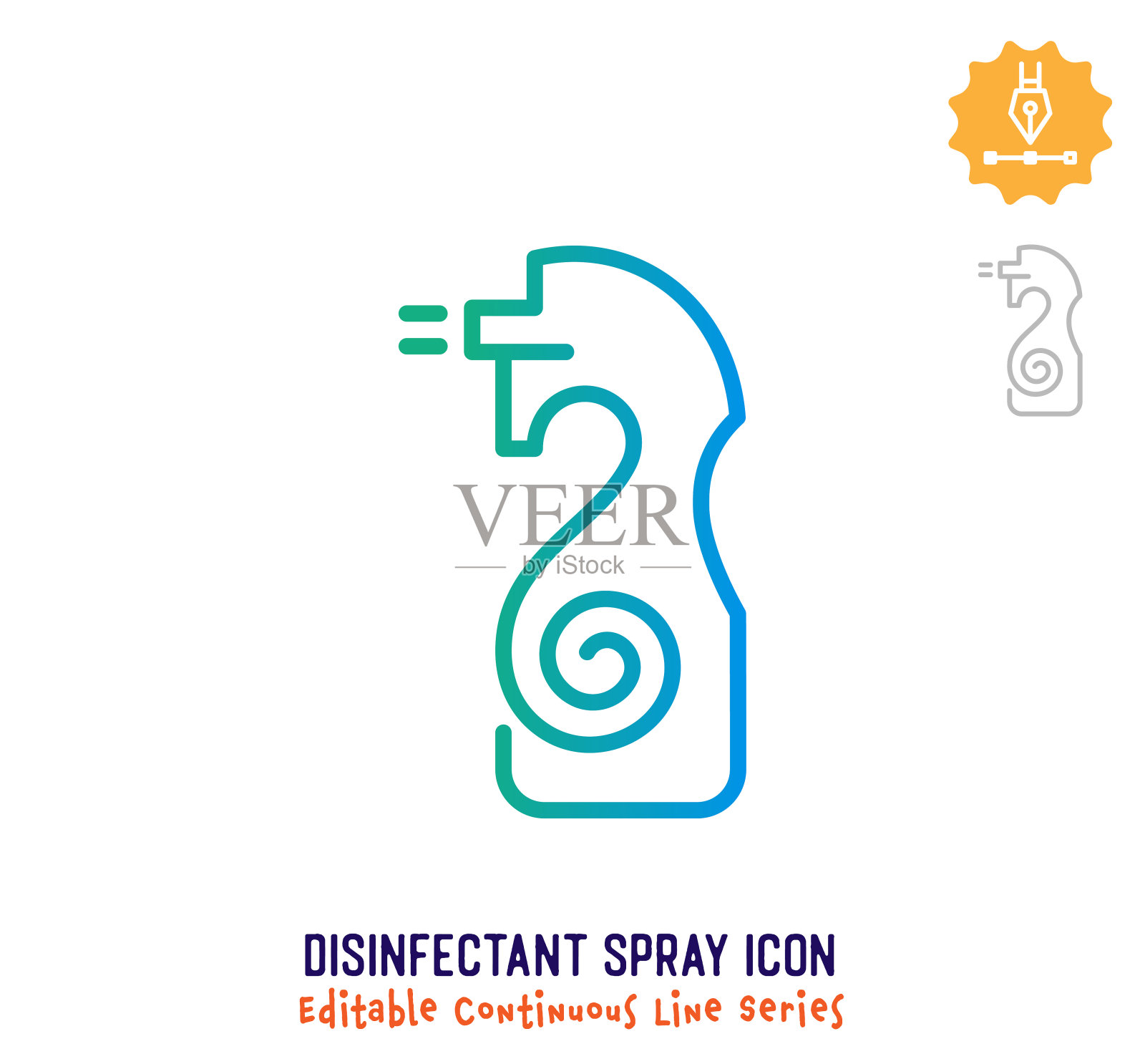 可编辑的图标插画图片素材