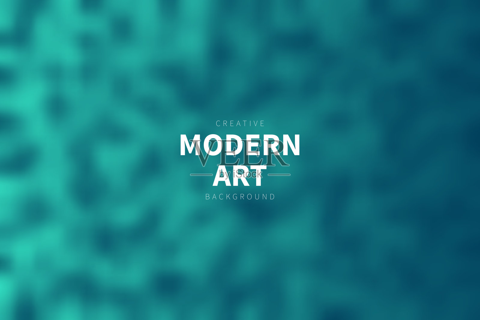 绿色抽象背景与模糊点插画图片素材