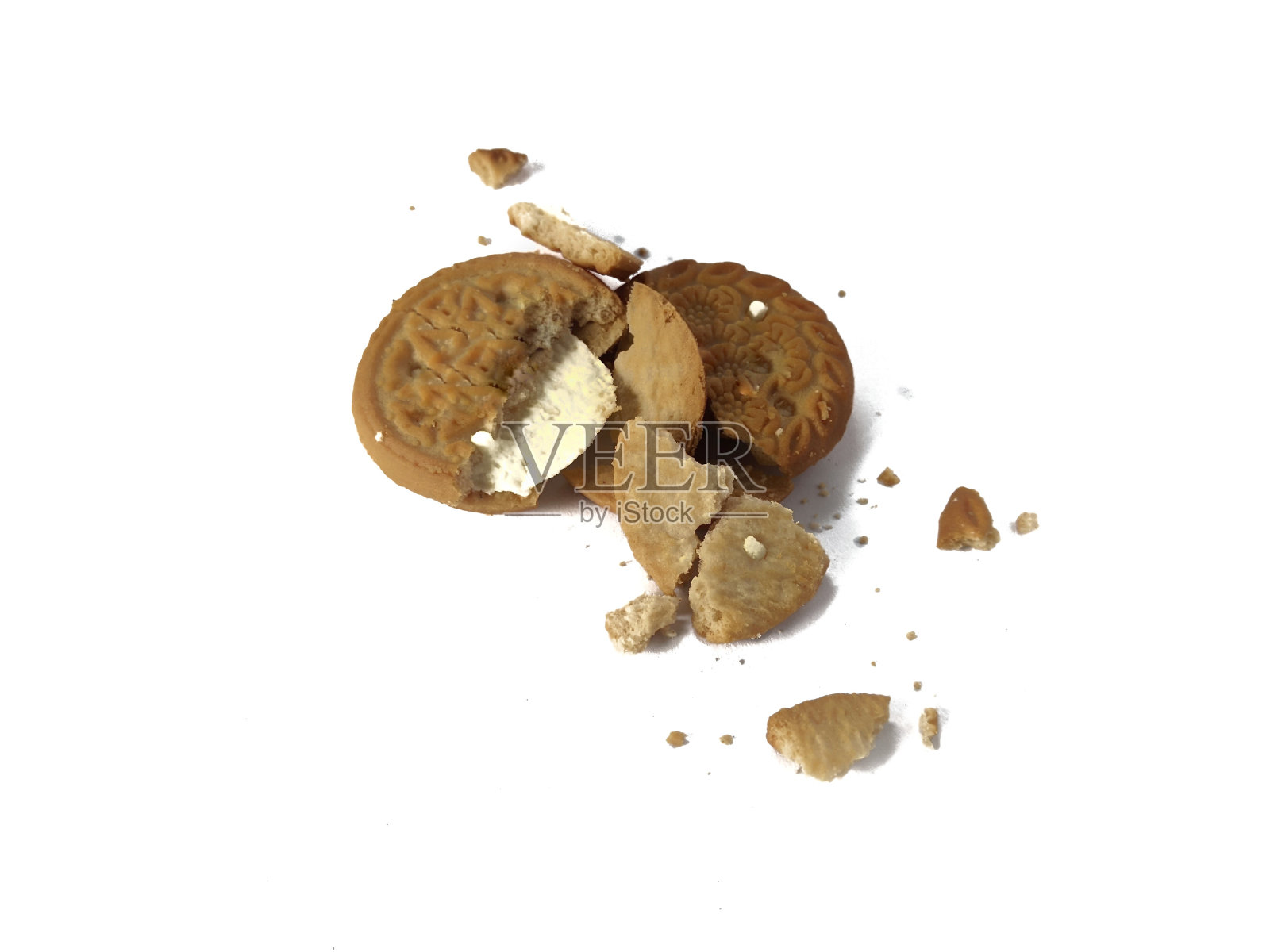 由椰子和椰奶混合制成的罗马饼干照片摄影图片