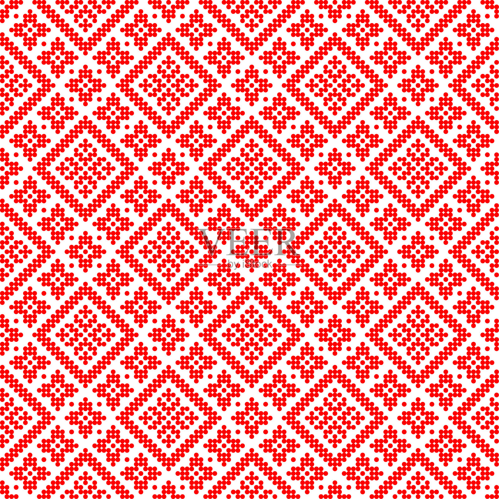 无缝图案乌克兰装饰在民族风格，身份，vyshyvanka，刺绣印刷服装，网站，横幅，海报。矢量插图背景插画图片素材