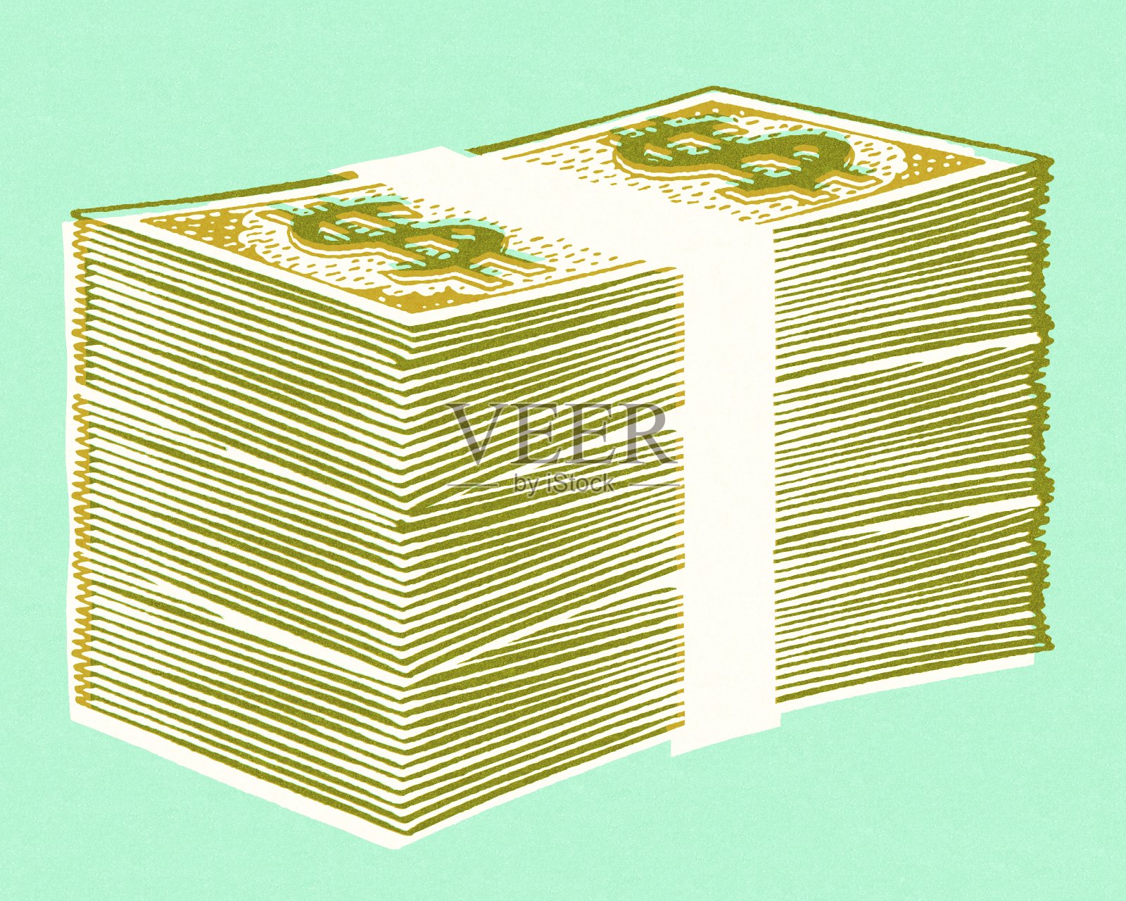 堆栈的货币插画图片素材