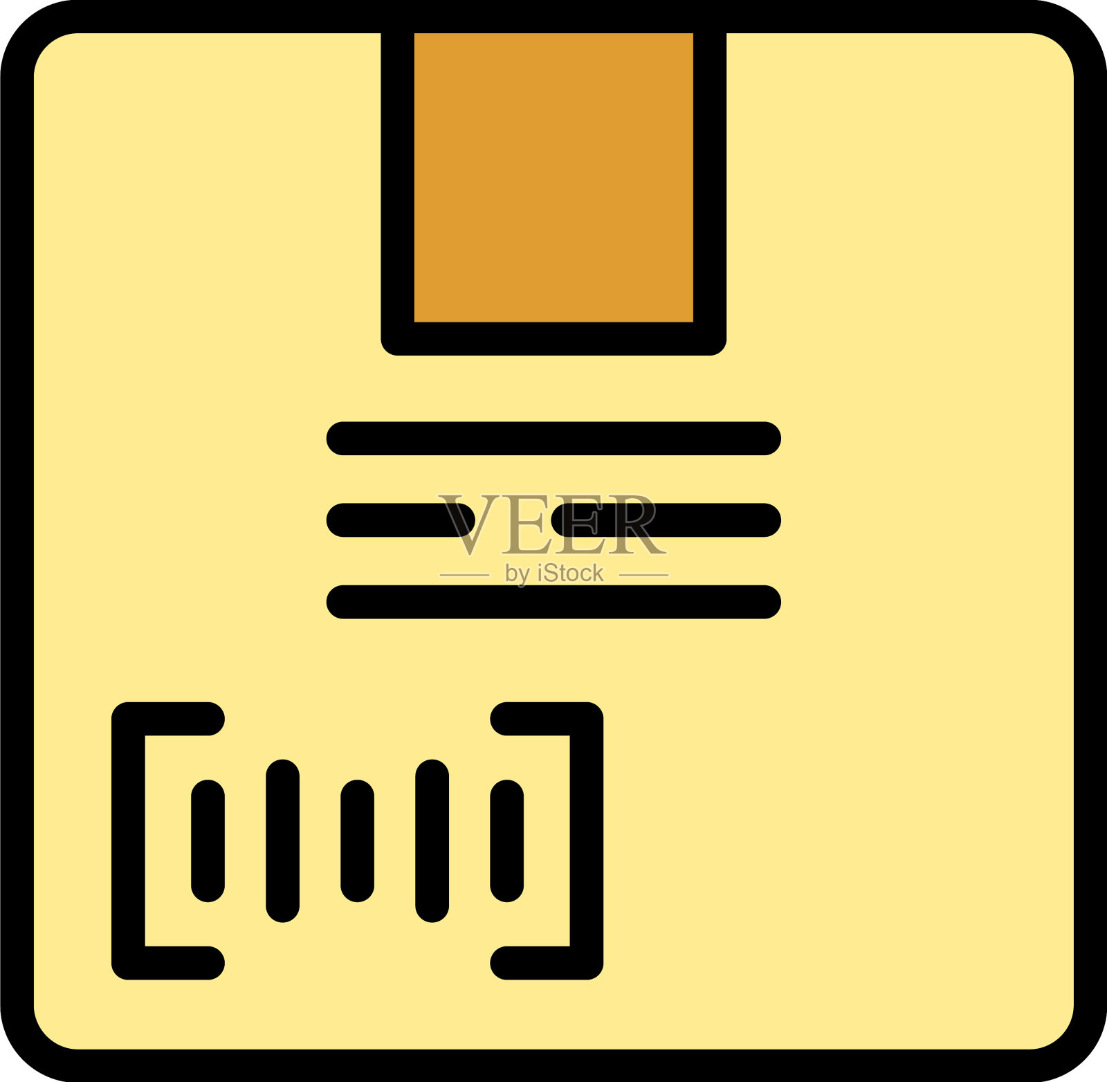 包裹图标平面图标素材