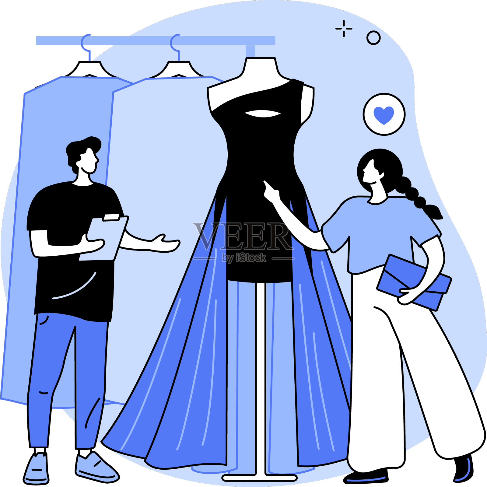 时装屋抽象概念设计元素图片