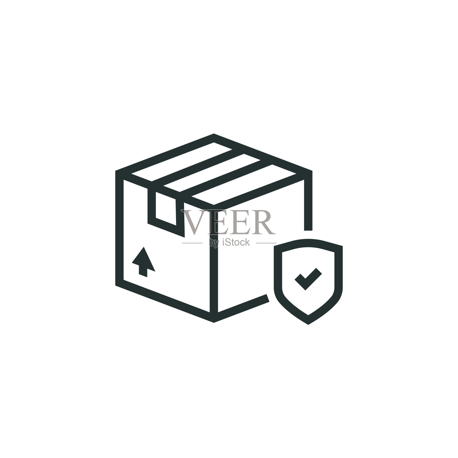 运输保险线路图标插画图片素材