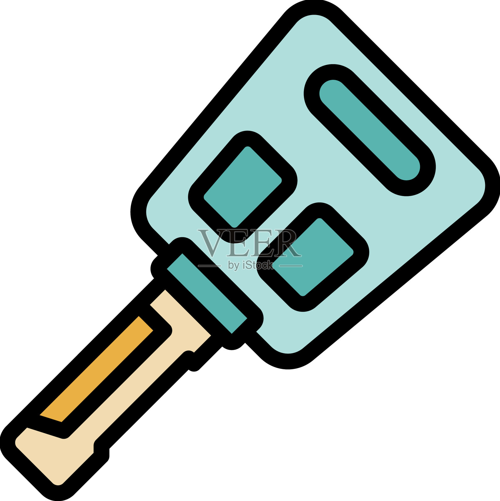 智能汽车钥匙图标扁平插画图片素材