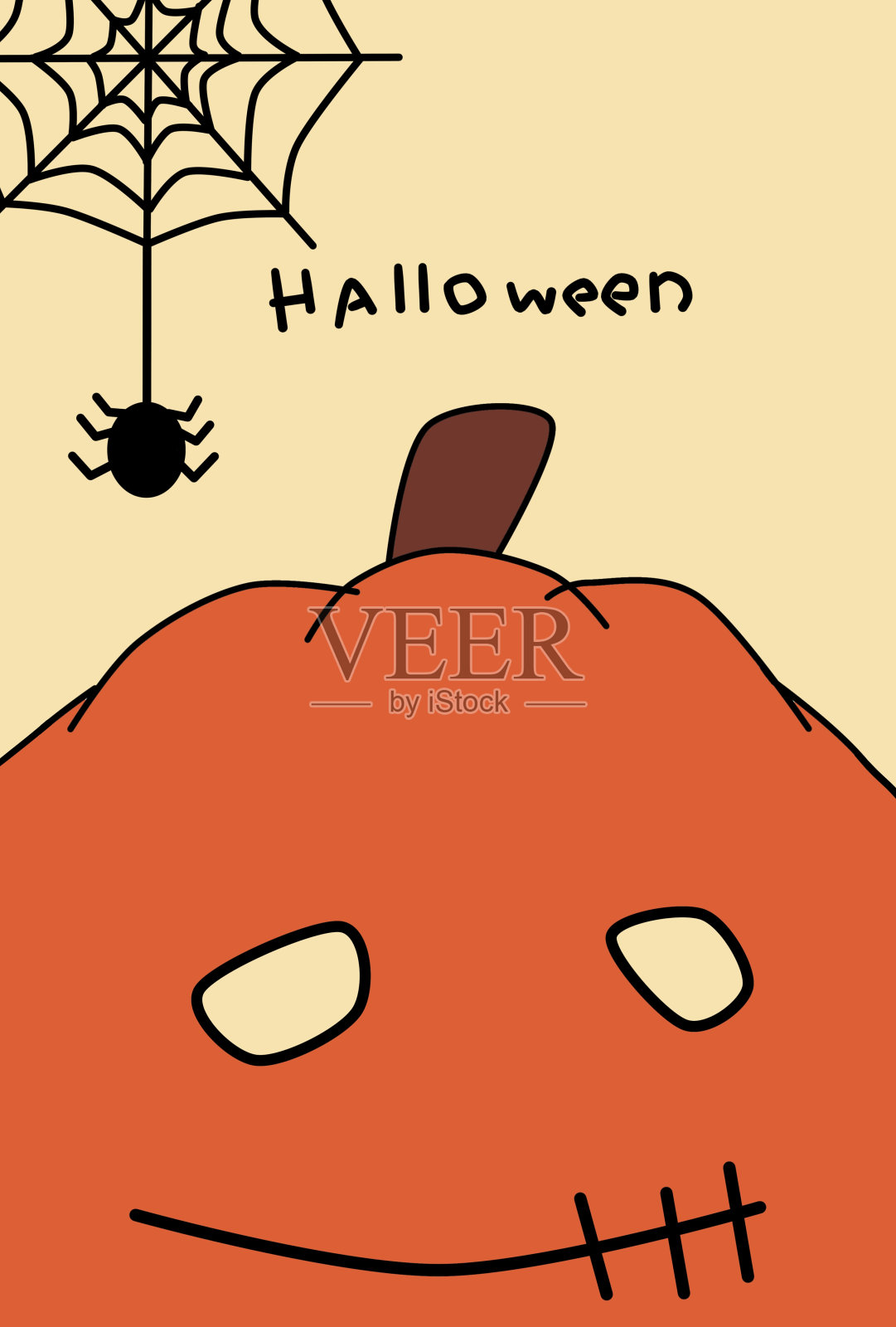 万圣节插画图片素材