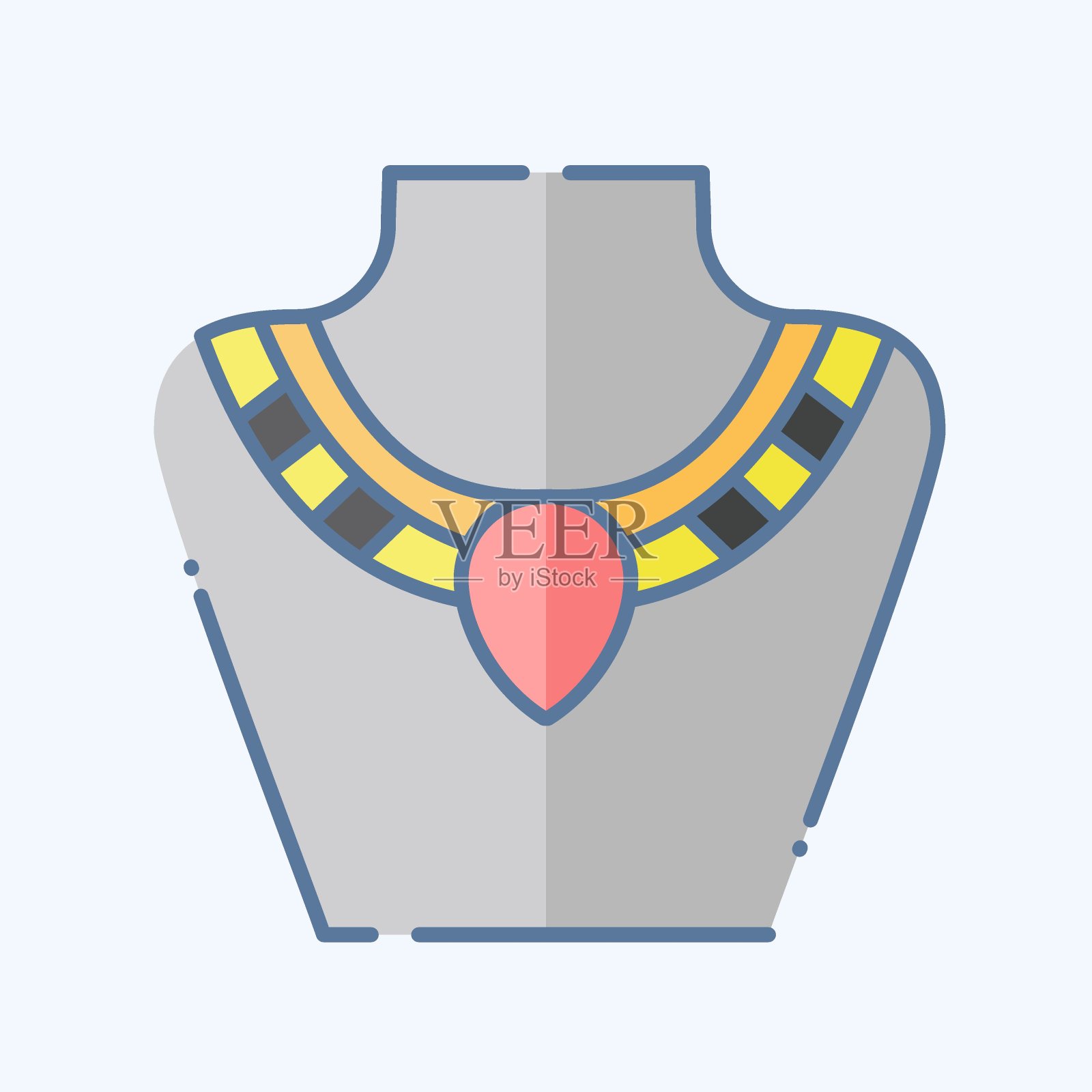 图标装饰。与沙特阿拉伯有关的符号。涂鸦风格。简单的设计可编辑。简单的说明插画图片素材