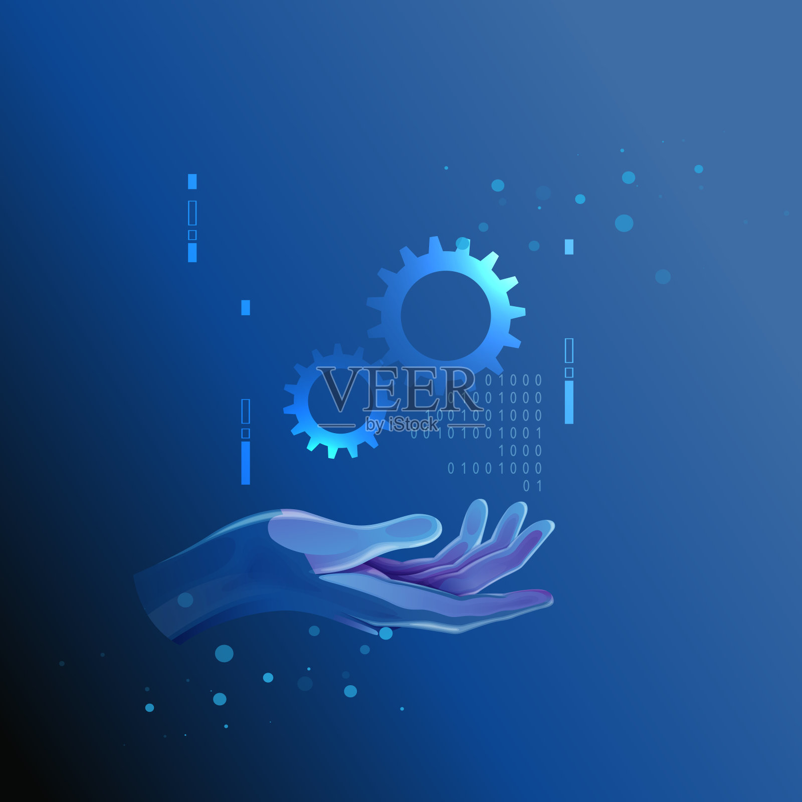 机械手-促进增长和创新-插图插画图片素材