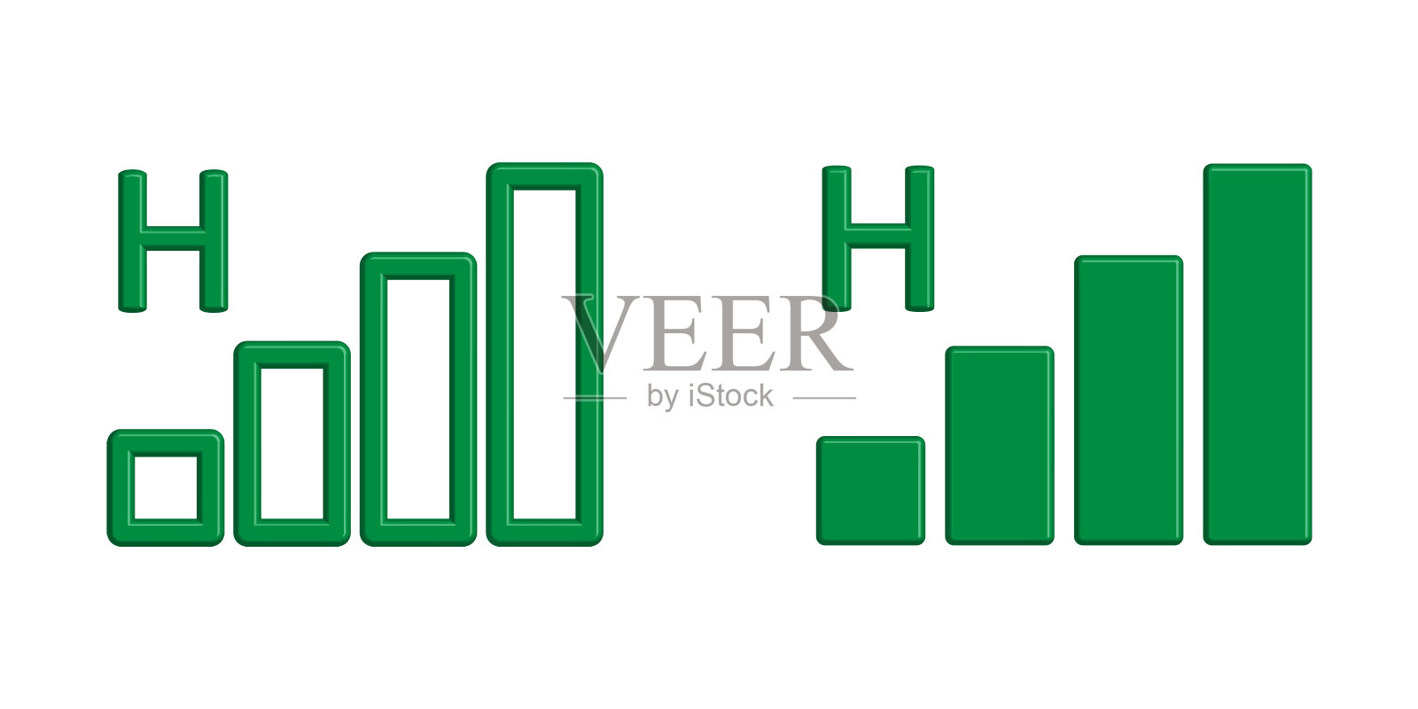 插图矢量图形的信号条图标图标素材