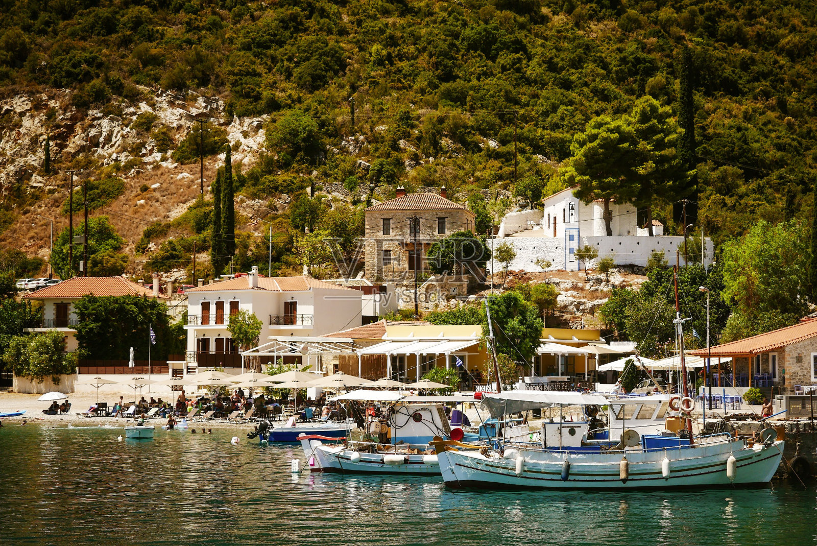 普拉卡小镇照片摄影图片