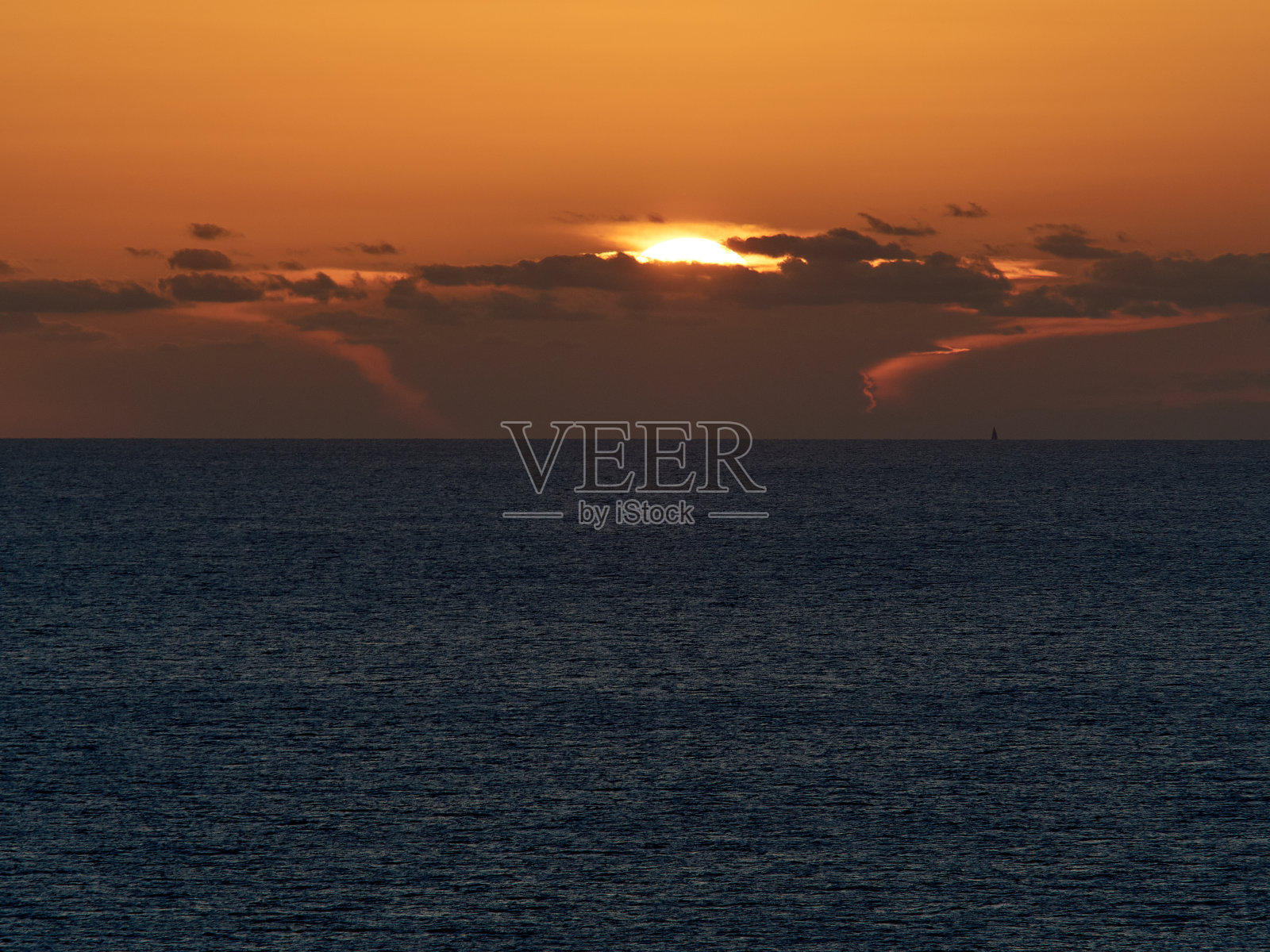 夕阳西下照片摄影图片