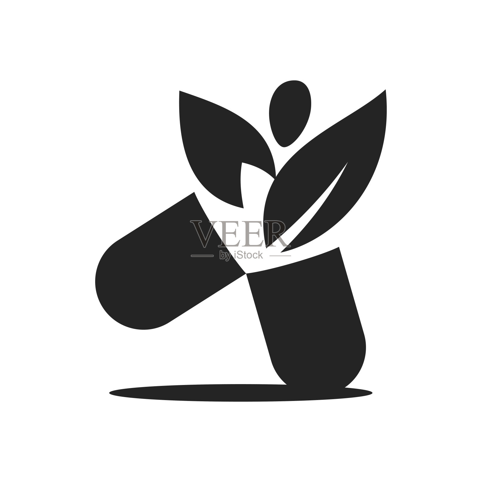 医药标志模板。图标插图品牌标识。孤立而扁平的插图。矢量图形插画图片素材