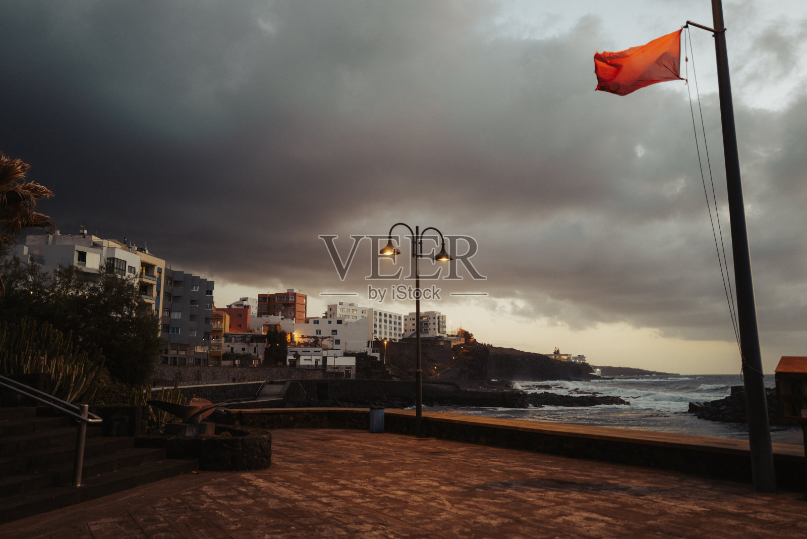 加那利群岛特内里费岛巴加马尔的日落照片摄影图片